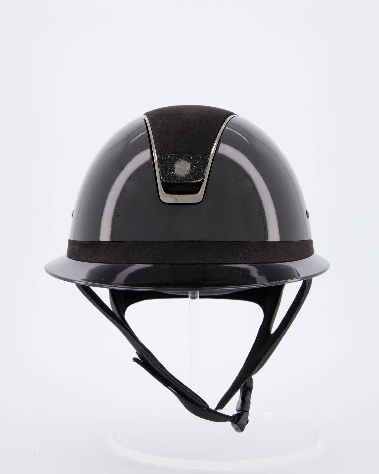 Reithelm Miss Shield Shadowglossy, Top Alcantara Black, Frontal Band Alcantara Black, Trim Chrome Black, Blason Crystal Fabric Black in Schwarz