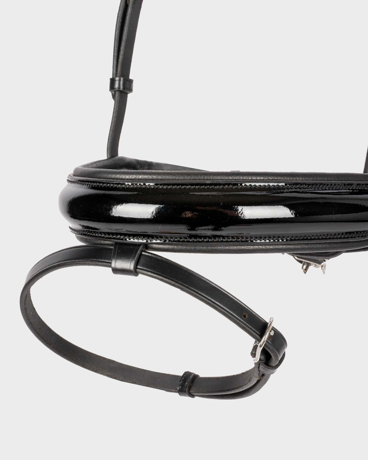 Snaffle bridle wide swedish-combined lacquer