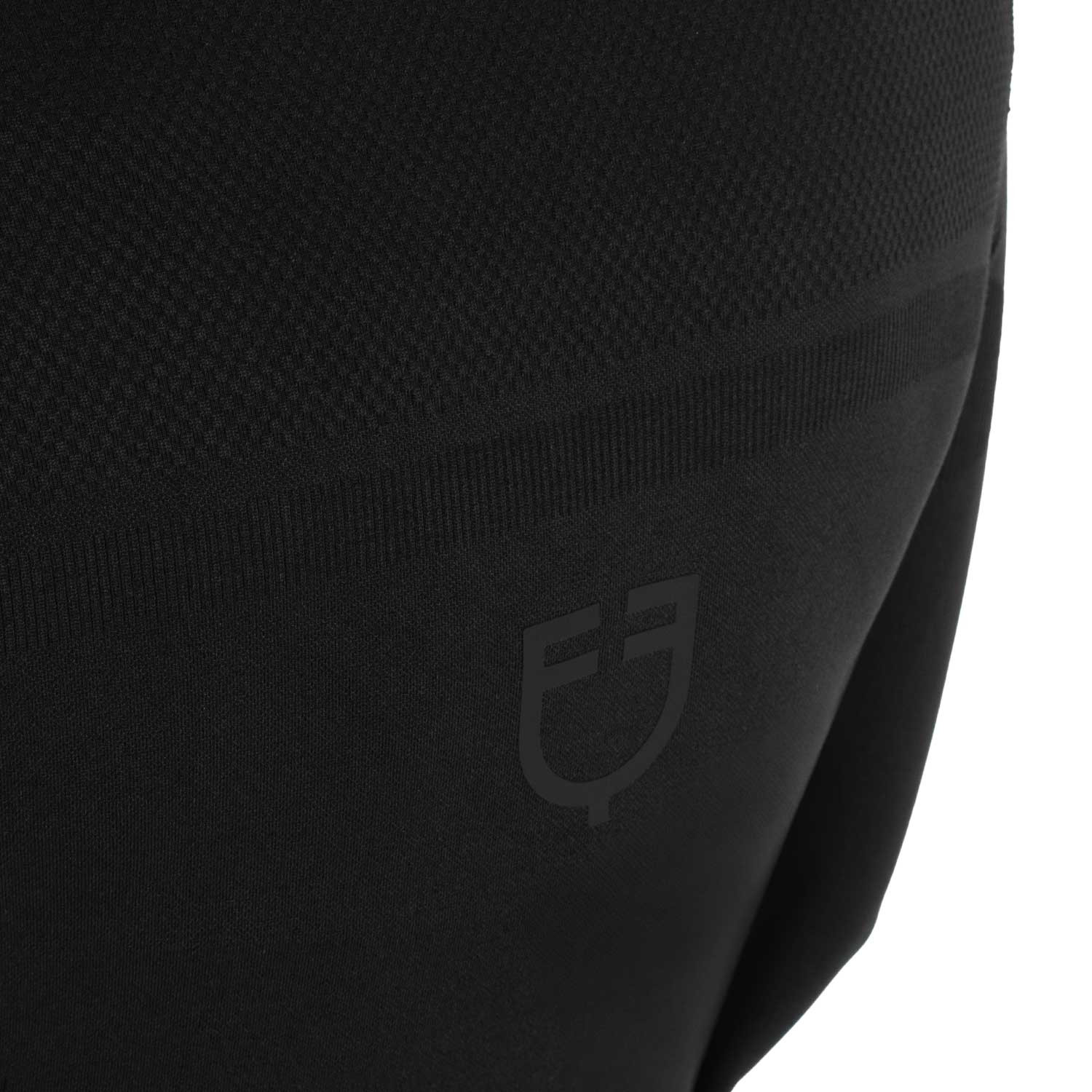 Trainings-Poloshirt für Damen aus technischem Strick mit Reißverschluss