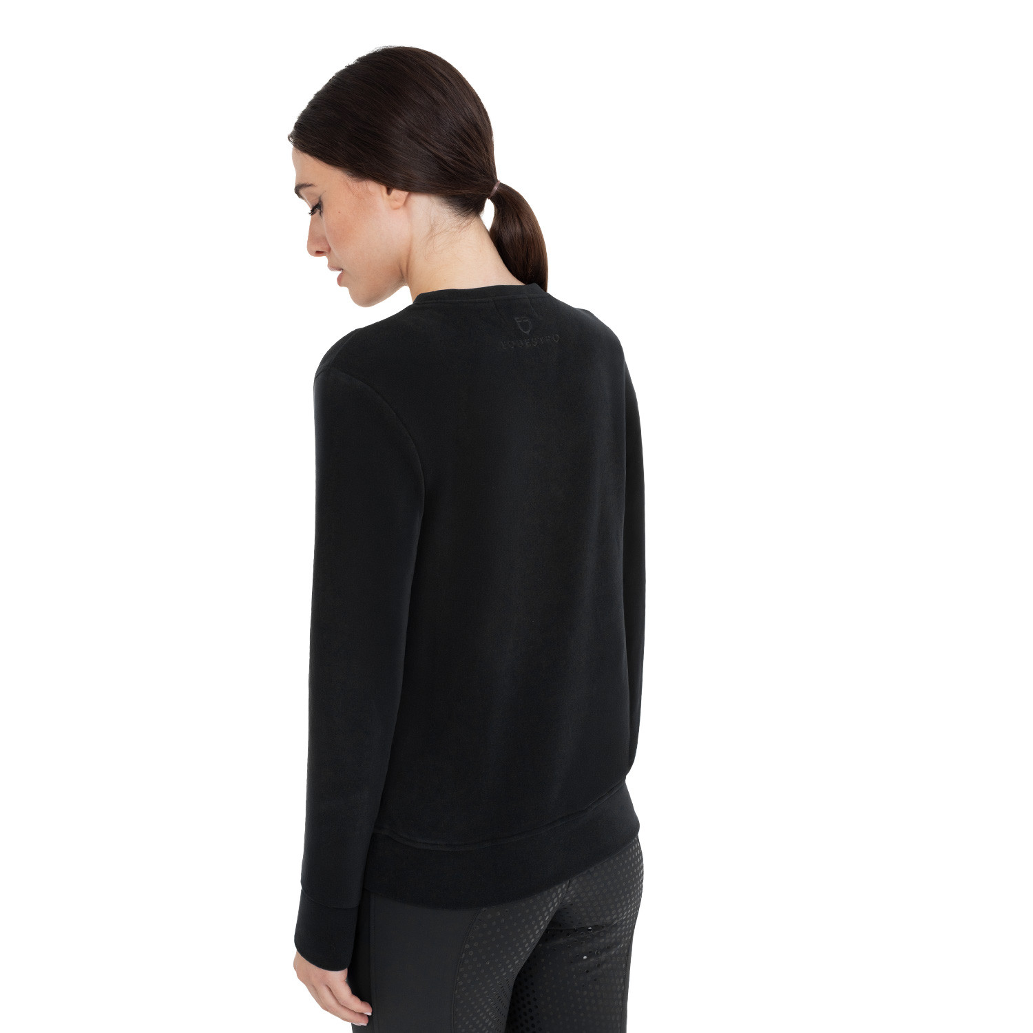 Damen-Fleece-Sweatshirt mit Rundhalsausschnitt