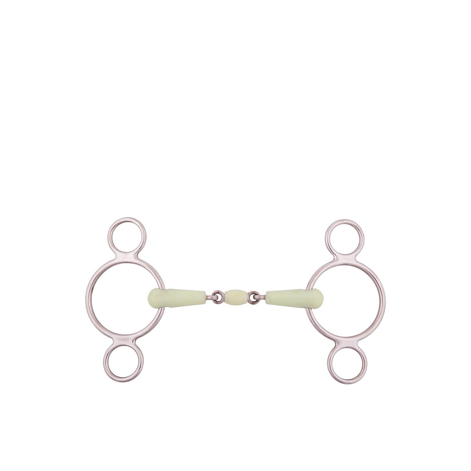 doppelt gebrochene 3-Ringtrense Apple Mouth 18 mm