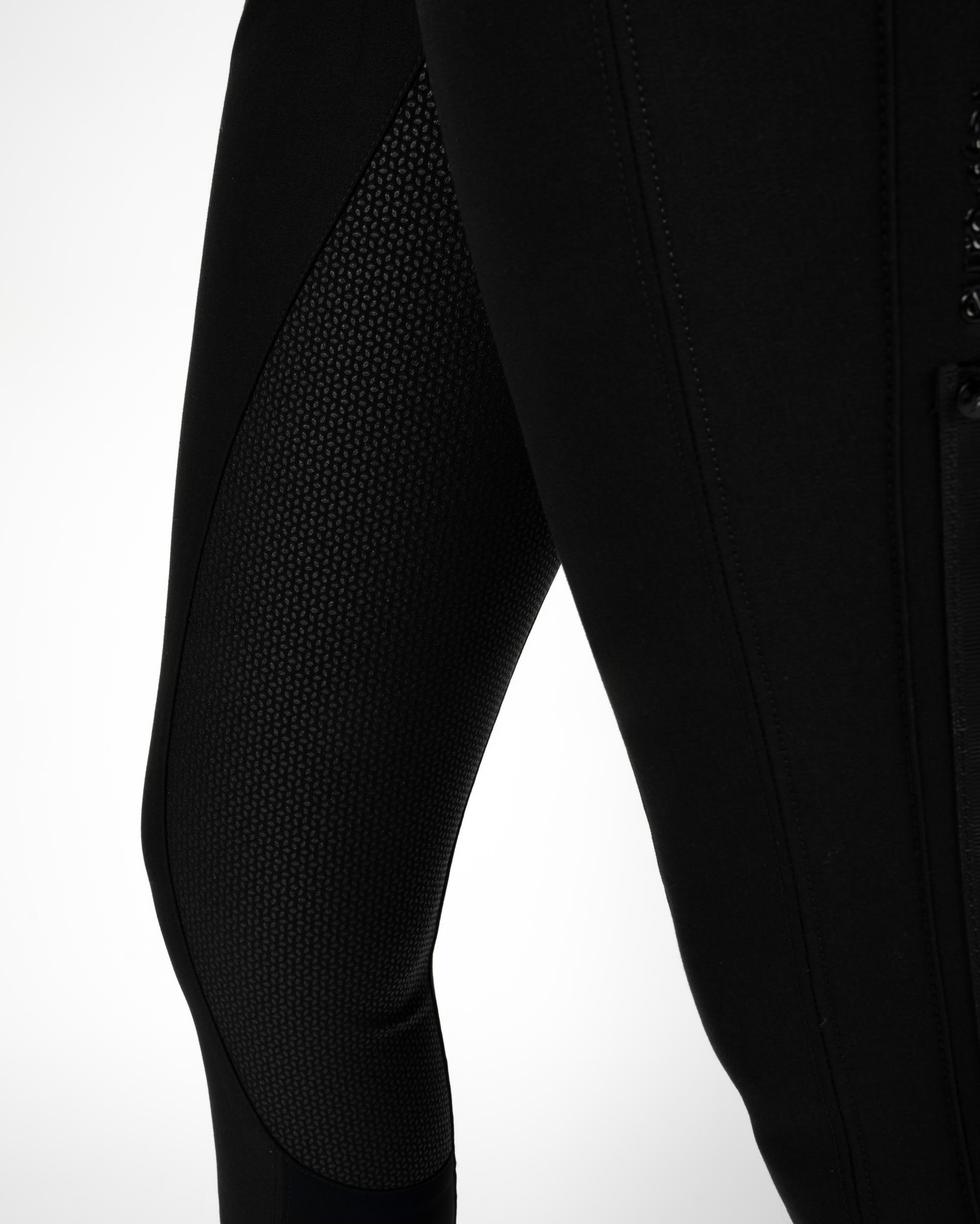 Culotte d'équitation pour femmes Wosha pleine grip en noir