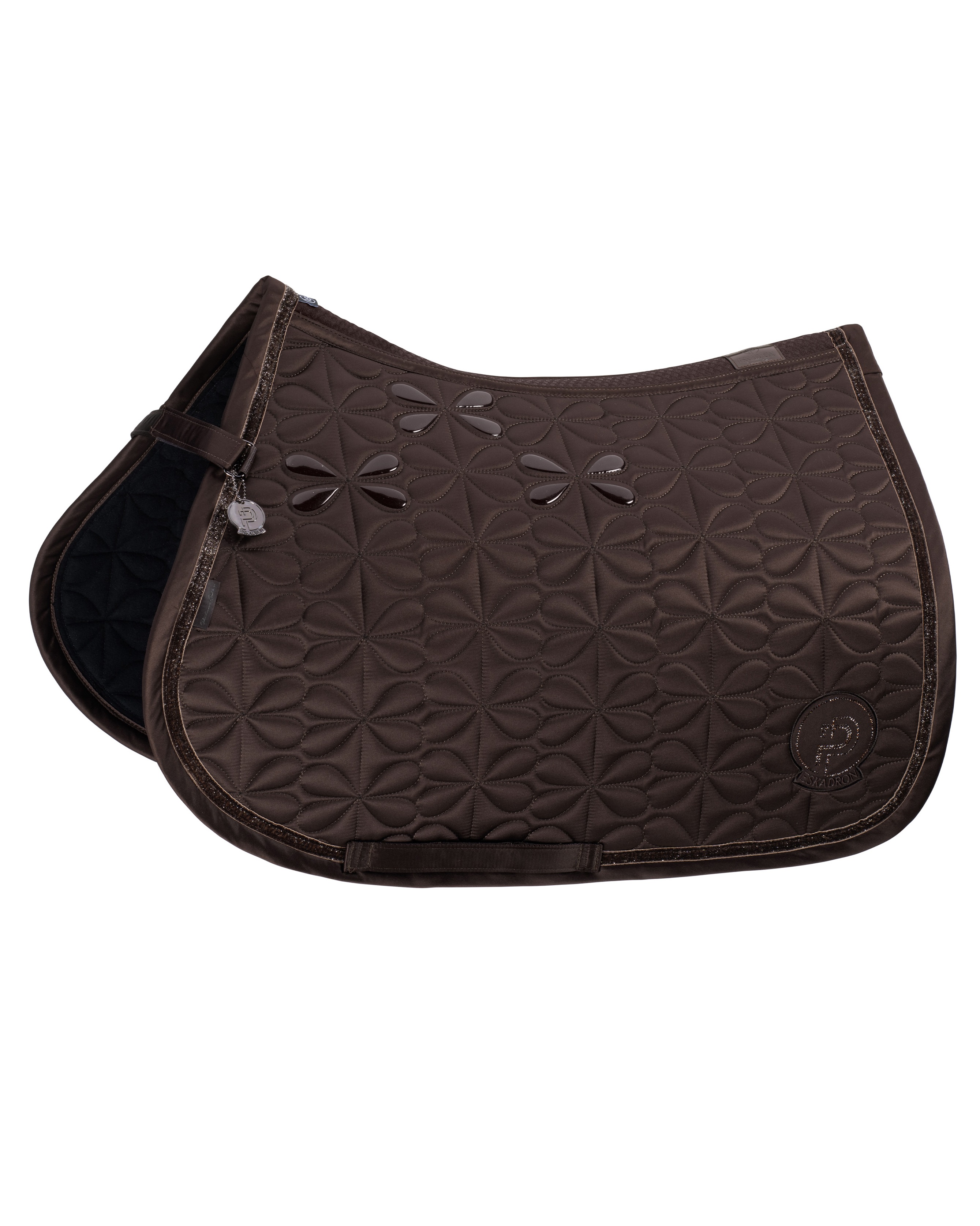 Saddle pad Mattgloss Bow Platinum