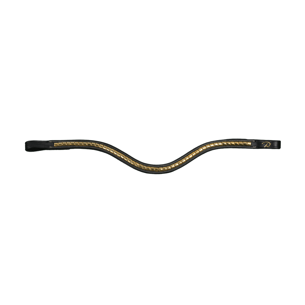 Browband in V-shape with brass fittings | Dy'on