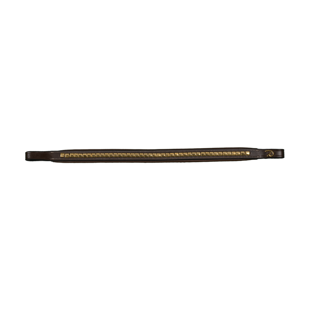 Straight browband with brass fittings | Dy'on