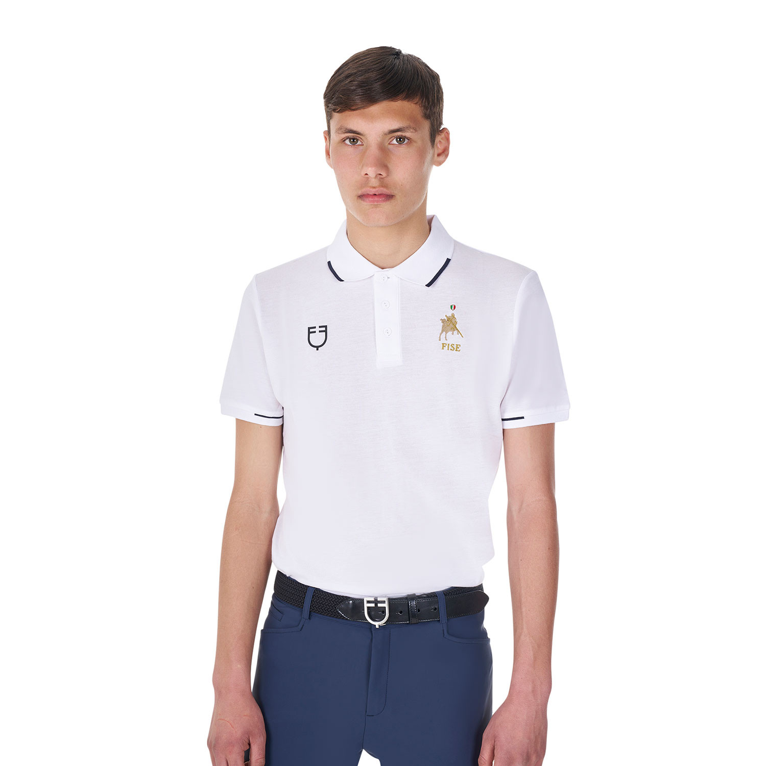 Herren-Trainingspolo mit drei Knöpfen X FISE