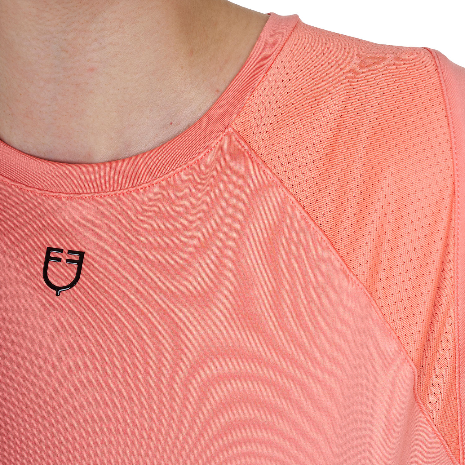 Damen-Trainingsshirt Slim Fit technisch