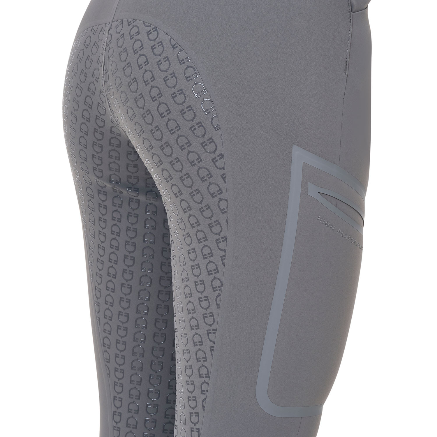 Damen-Reithose mit hohem Bund und Vollbesatz