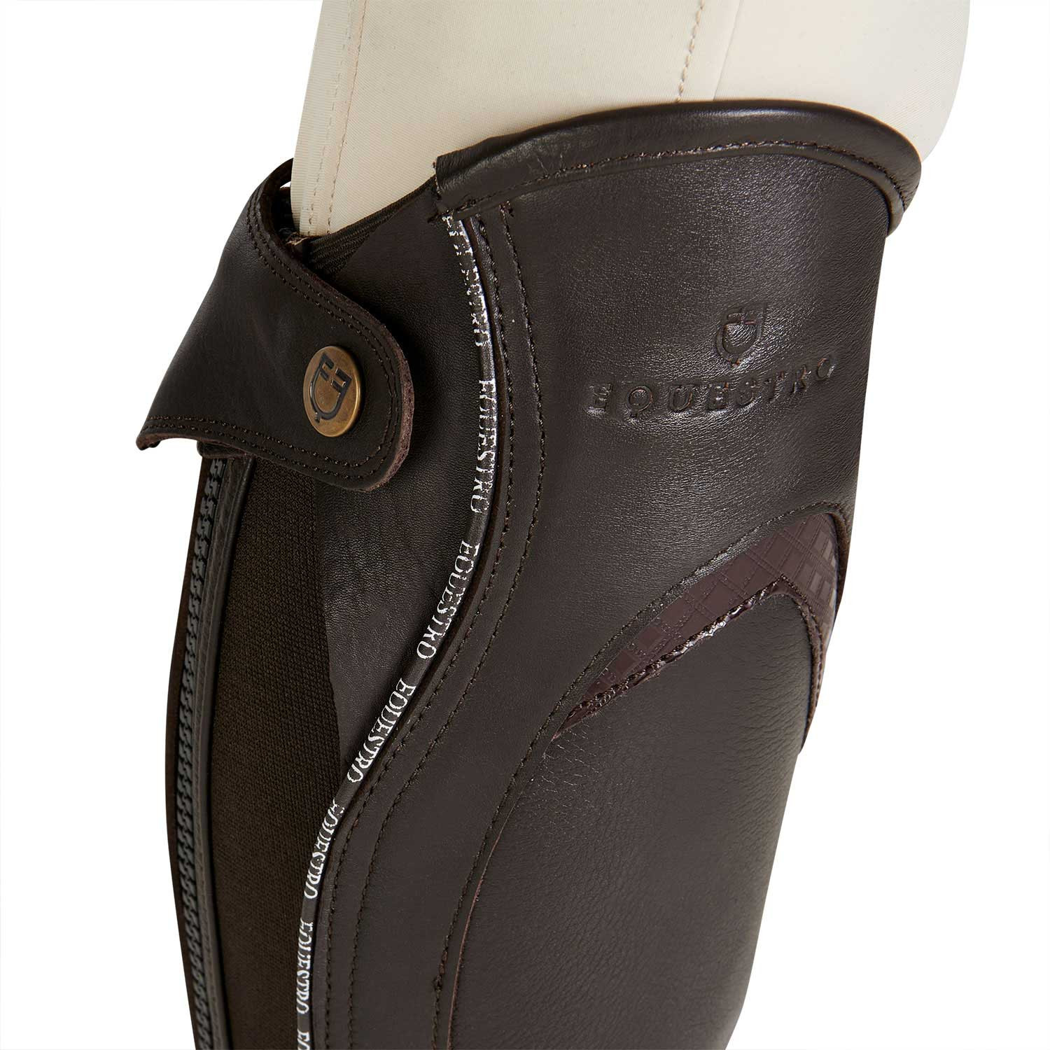 Unisex-Lederstiefeletten mit Kontrastprofil