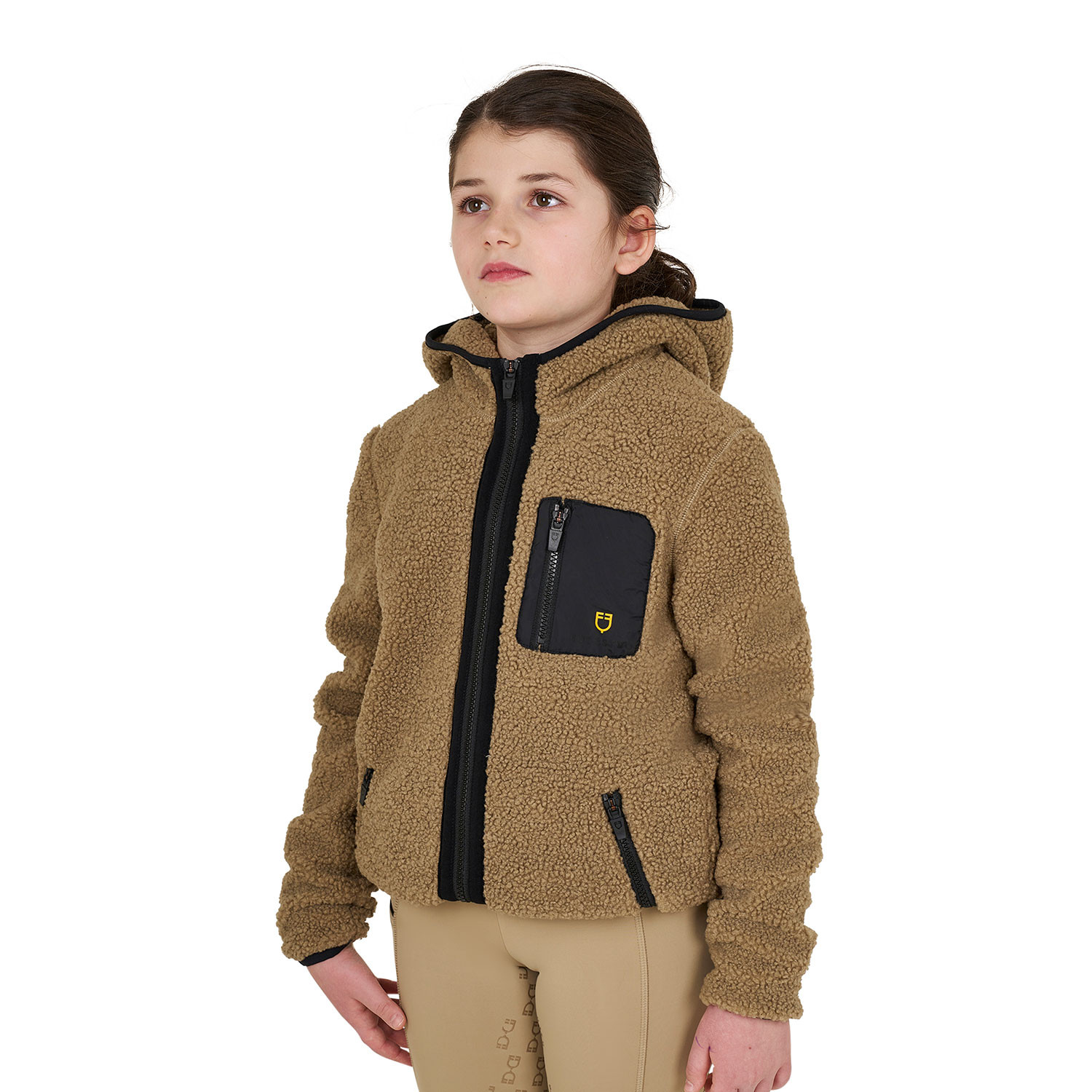 Kinder-Fleece-Sweatshirt mit Frontreißverschluss