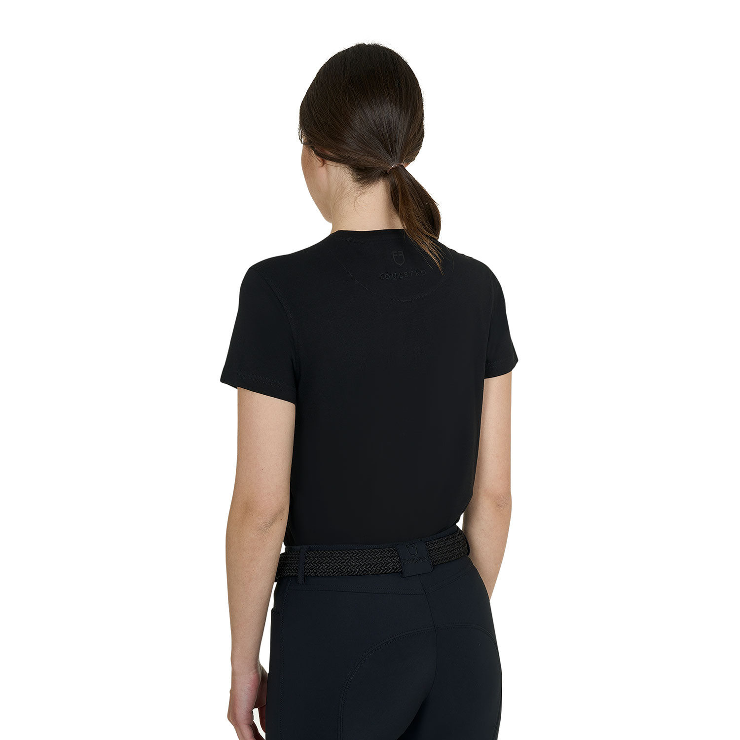Baumwoll-T-Shirt Strass für Damen