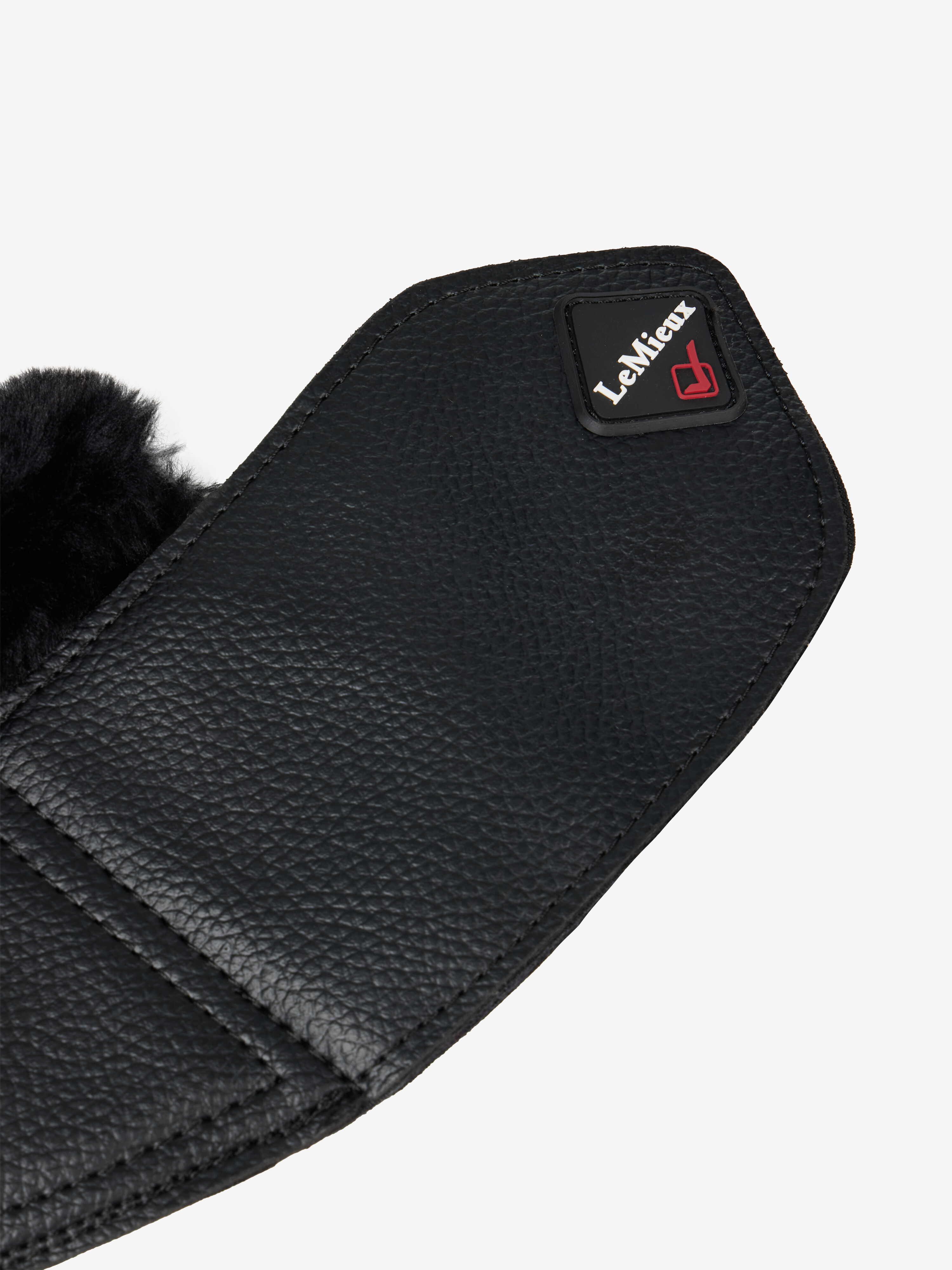 Fleece Wrapround overreach boots Black