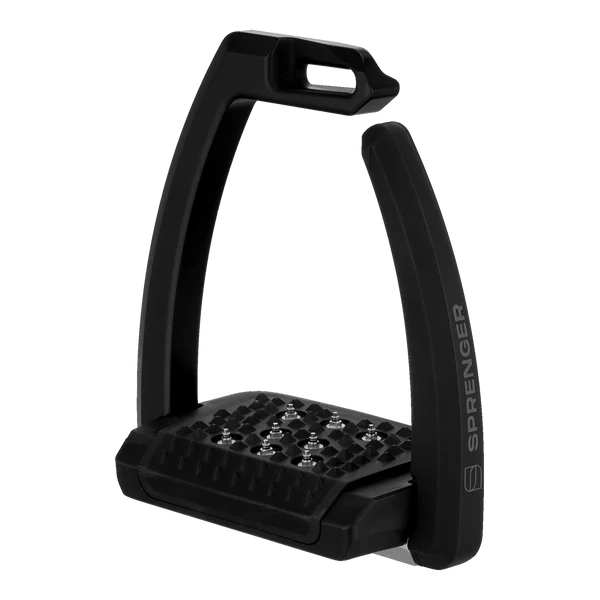 AERO-Steigbügel mit Spikes, 120 mm Trittweite