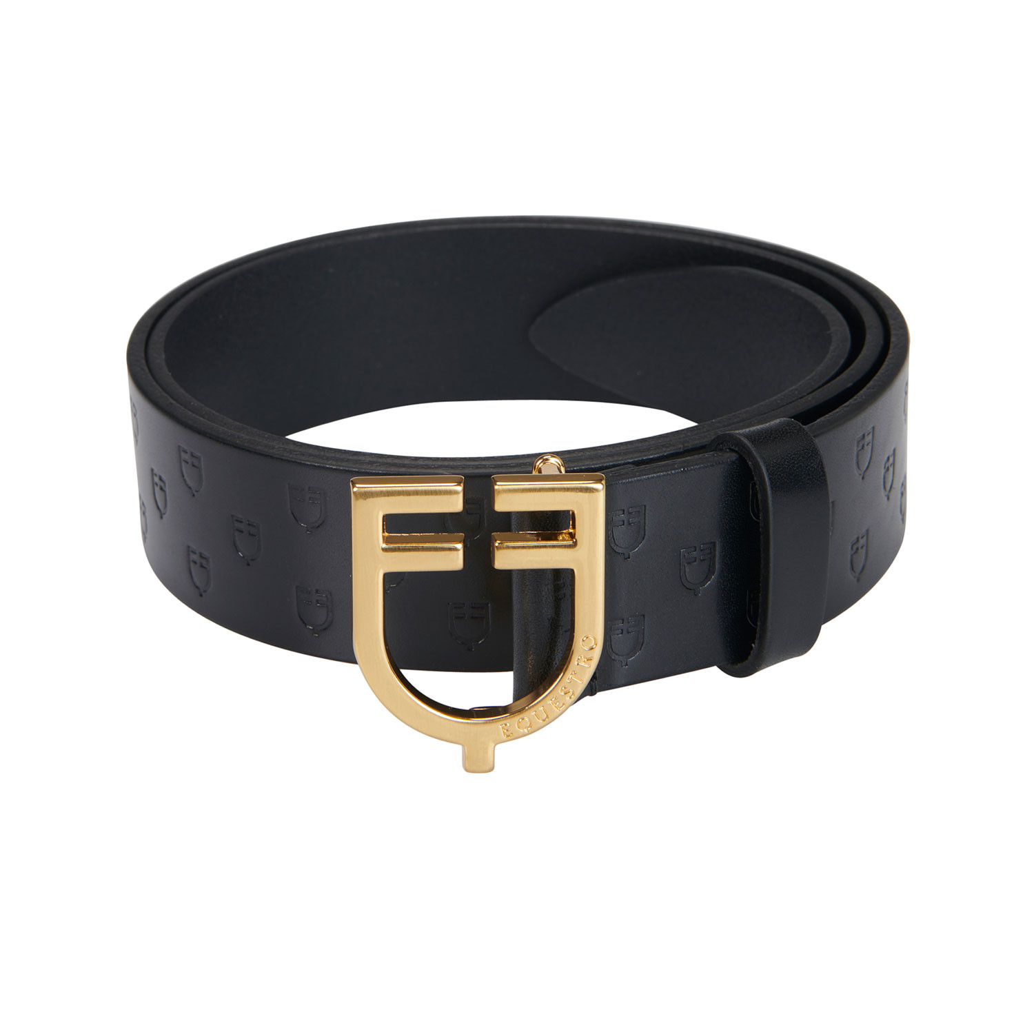 Leder-Gürtel mit Logo-Schnalle