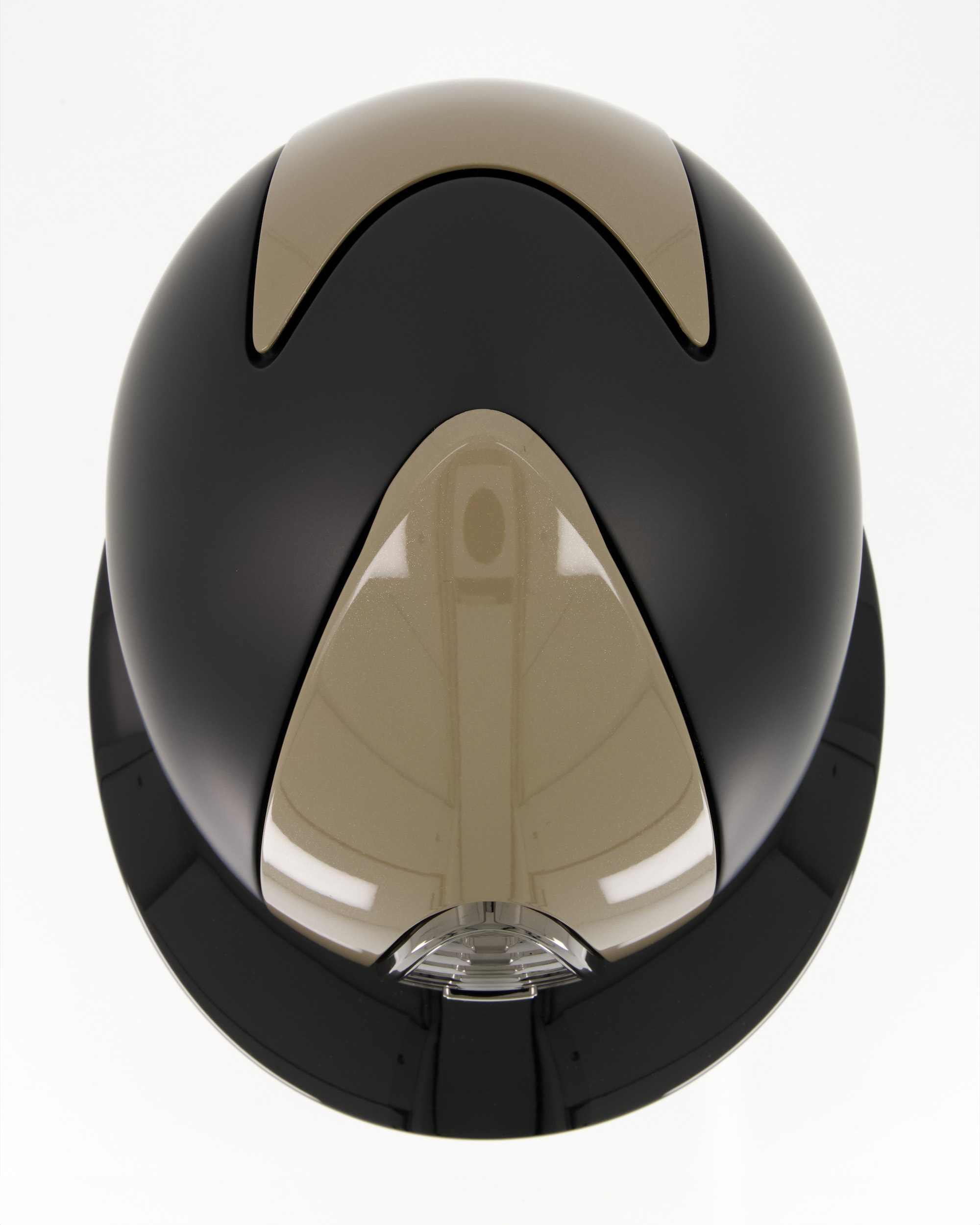 Reithelm Cromo 2.0 Textile Diamond Taupe Polo in schwarz