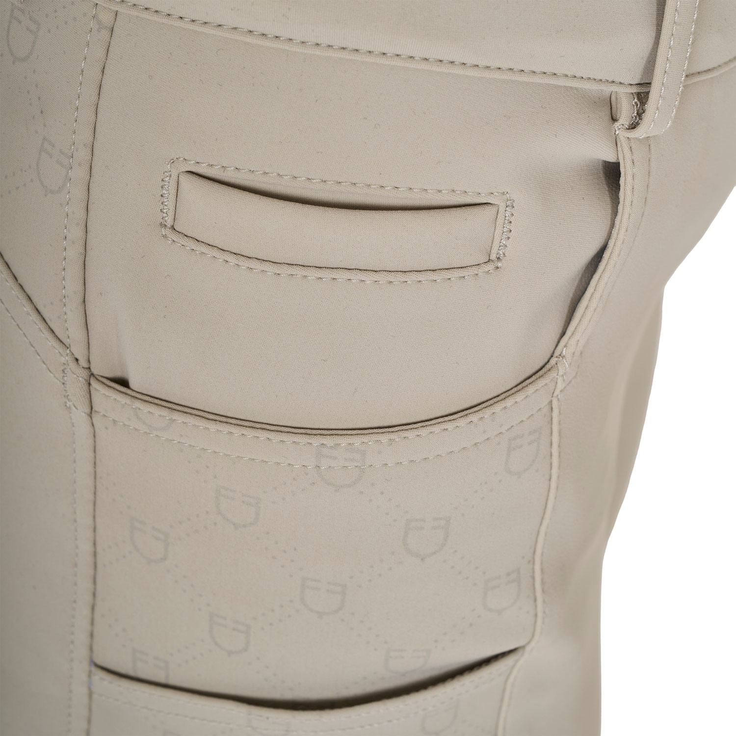 Damen-Reithose mit hohem Bund und Monogramm