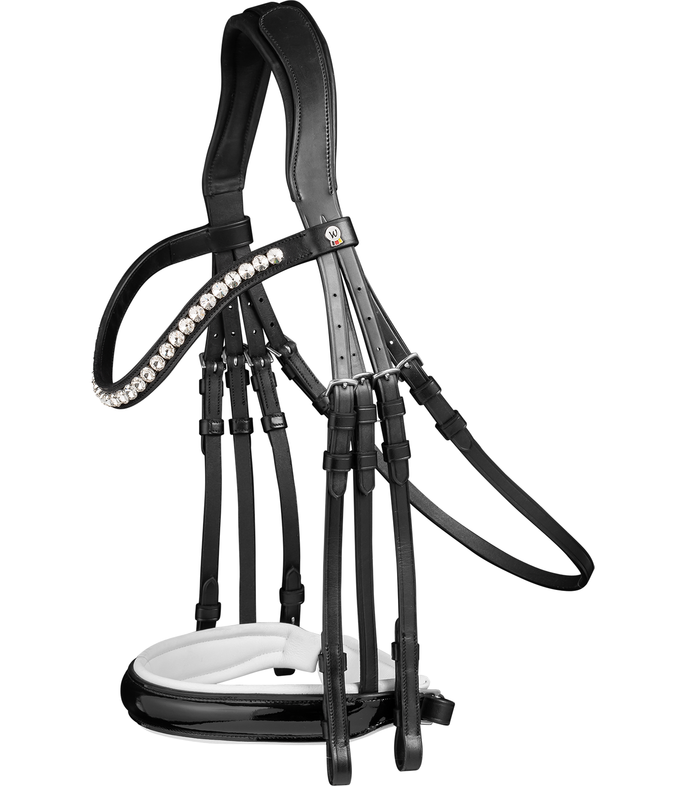 Kandarenzaum X-Line Evermore, schwedisch komb.in schwarz/weiß