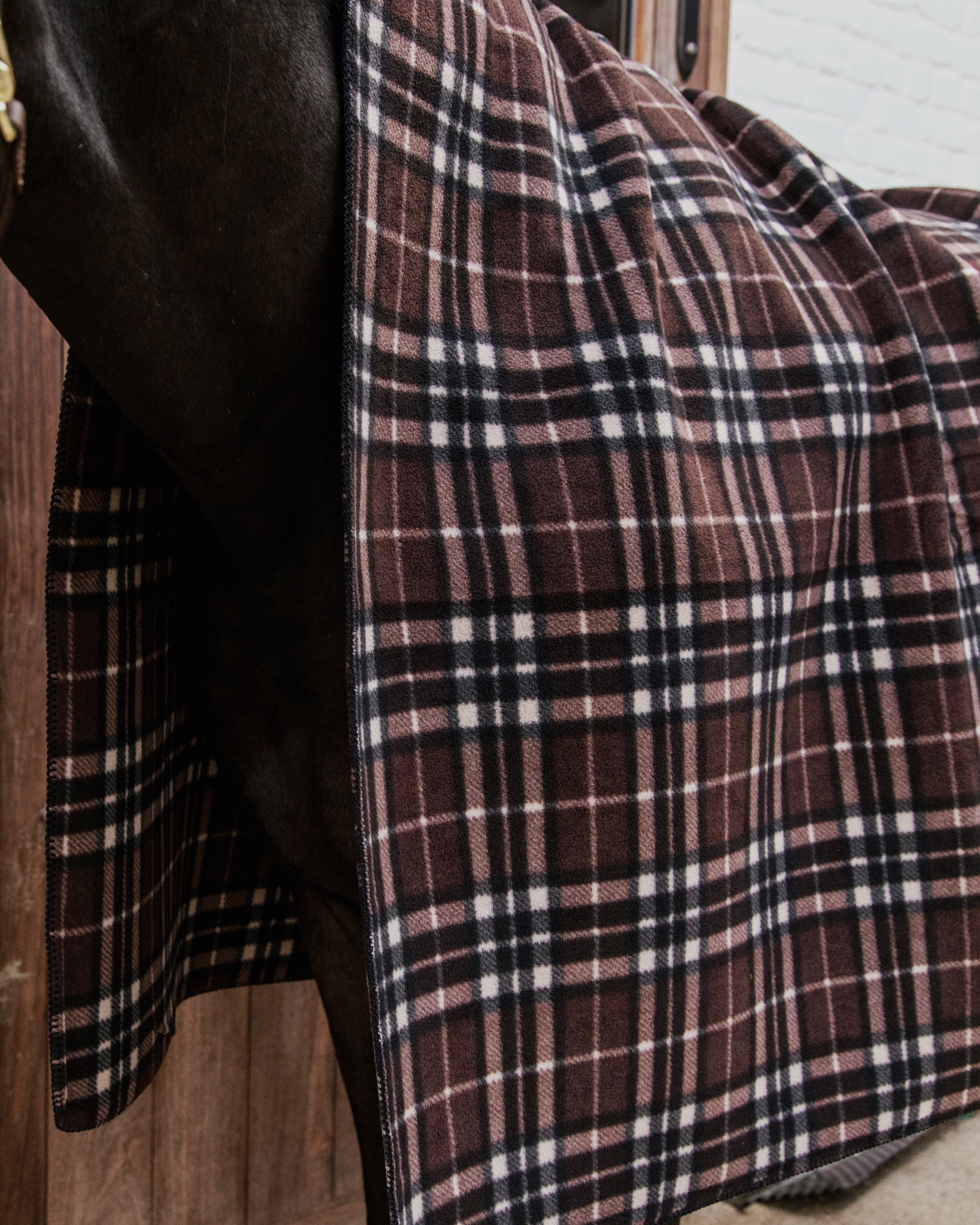 Fleece blanket Square Check Printing Heavy 210x200 cm