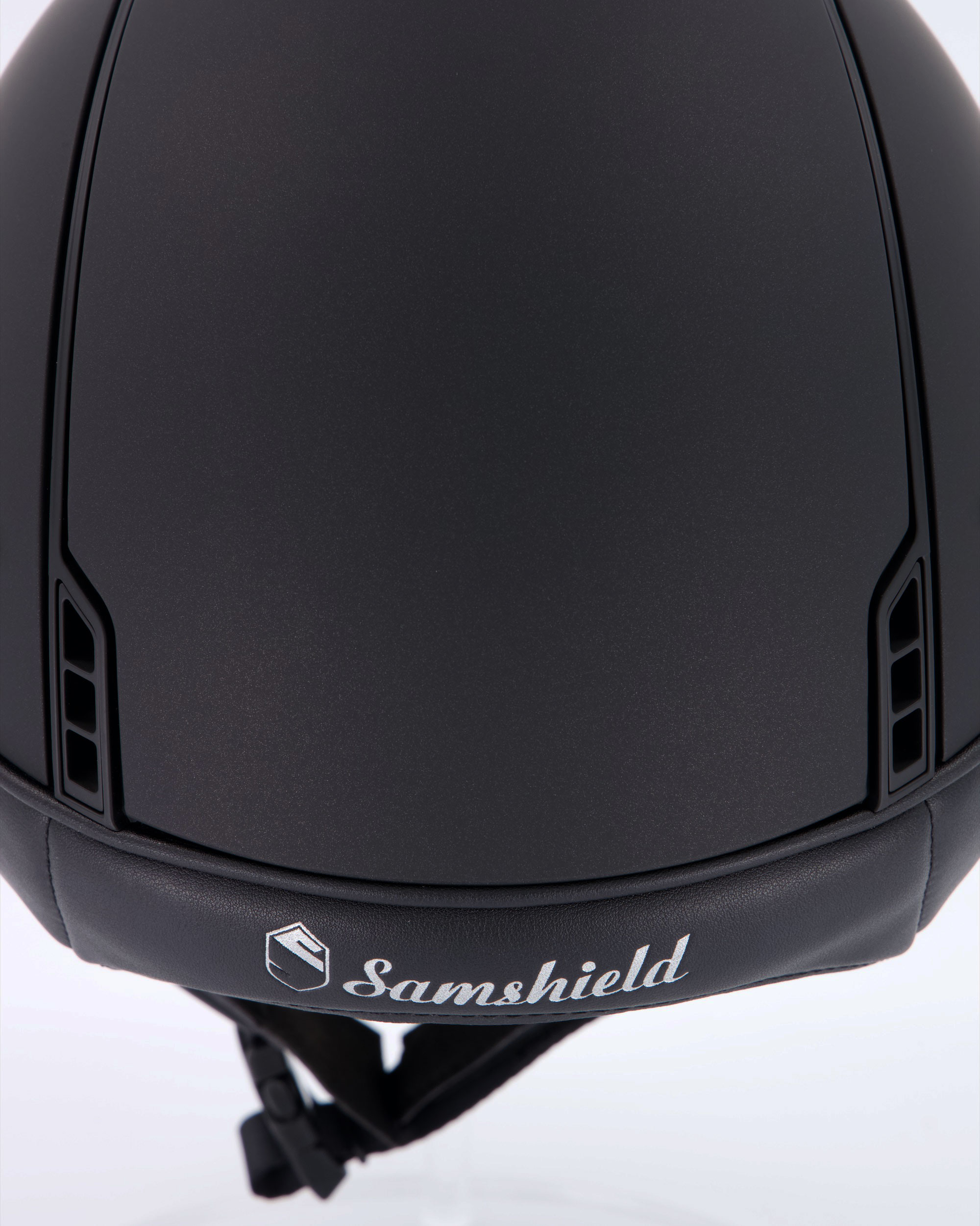 Reithelm Miss Shield Shadowmatt, Top Shadowmatt, Frontal Band Flower Majestic Jewerly Black, Blason u. Trim Matt Black, 5 Swarovski Black in schwarz