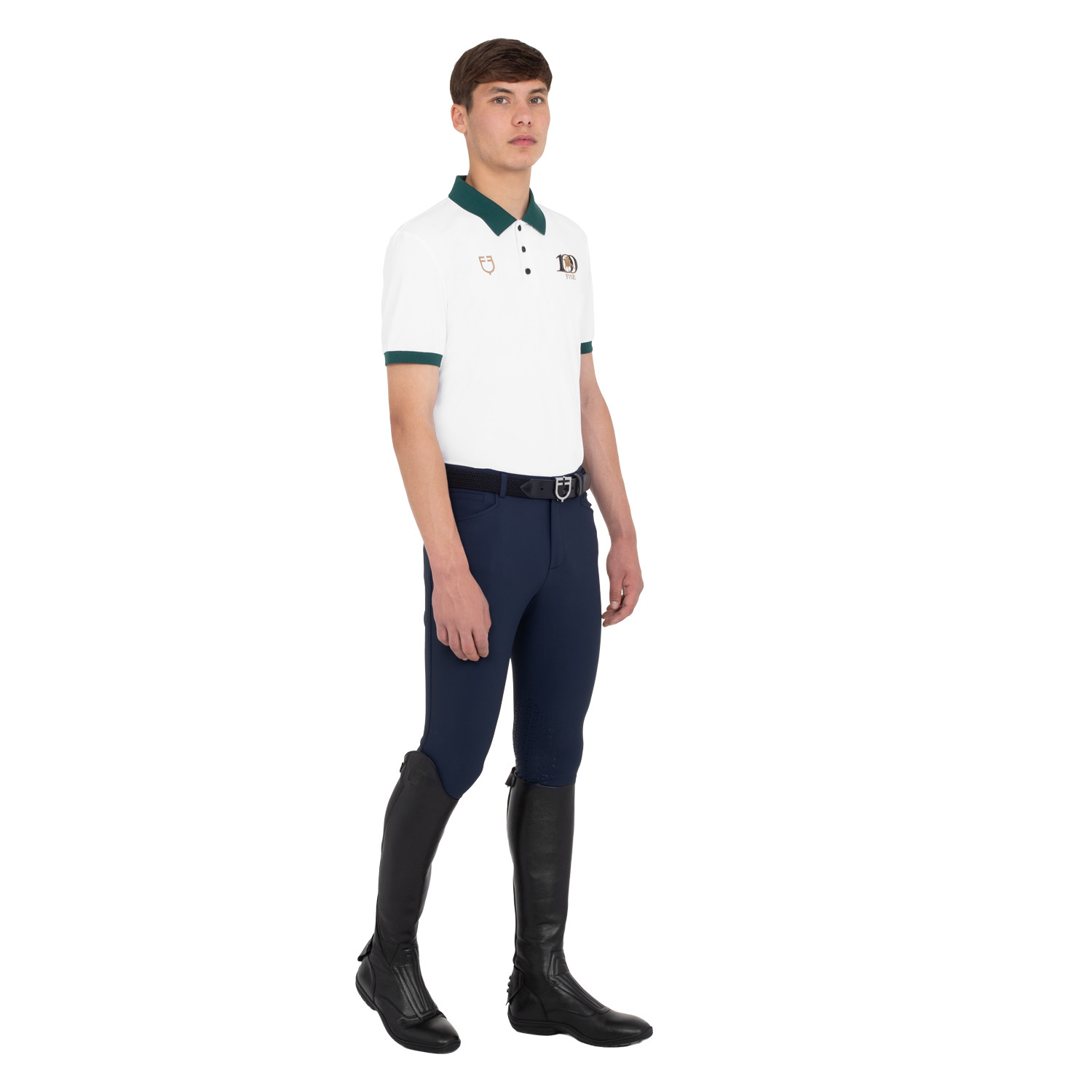 Herren-Trainingspolo mit Drei-Knopf-Leiste X FISE 100