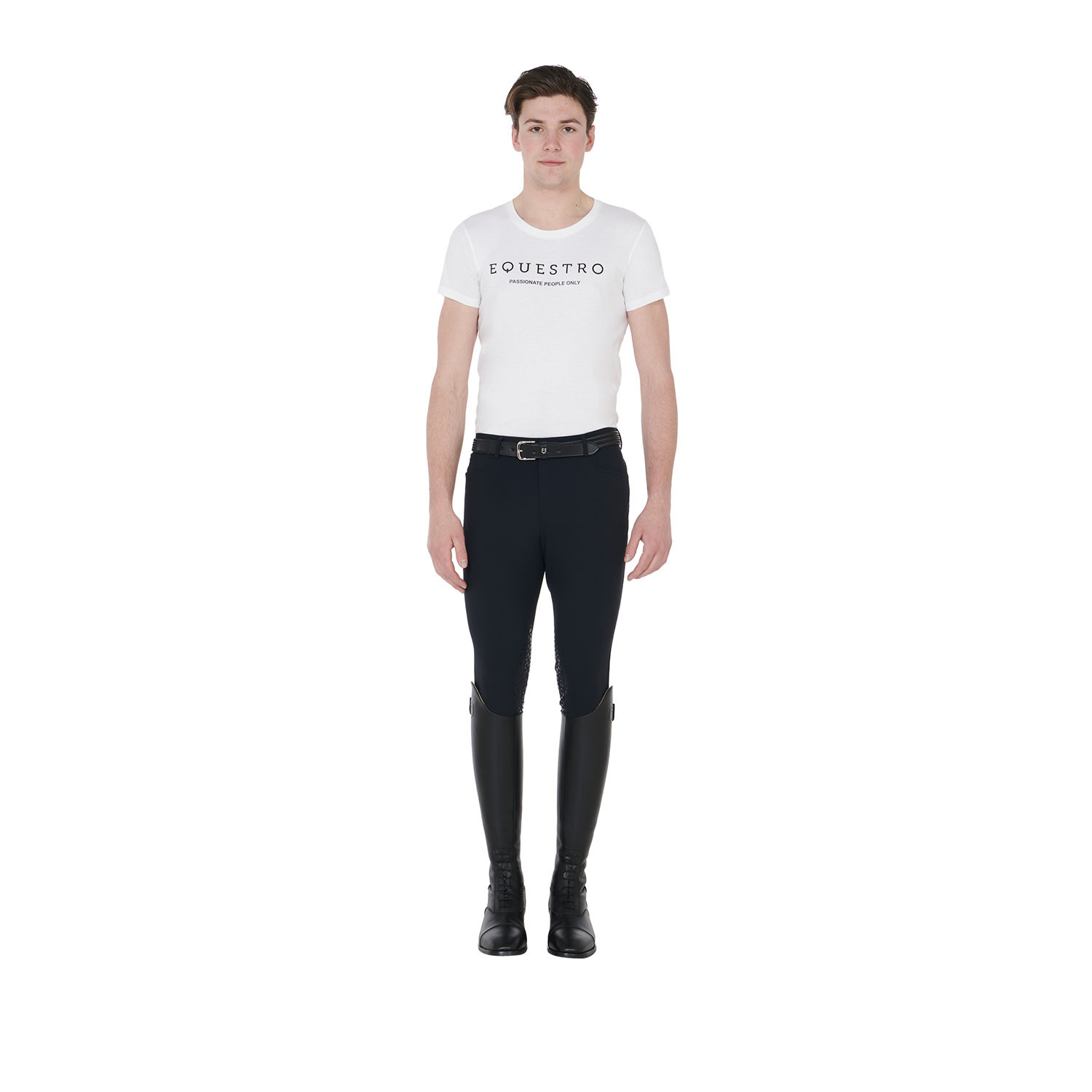 Slim-Fit T-Shirt mit kontrastierendem Schriftzug