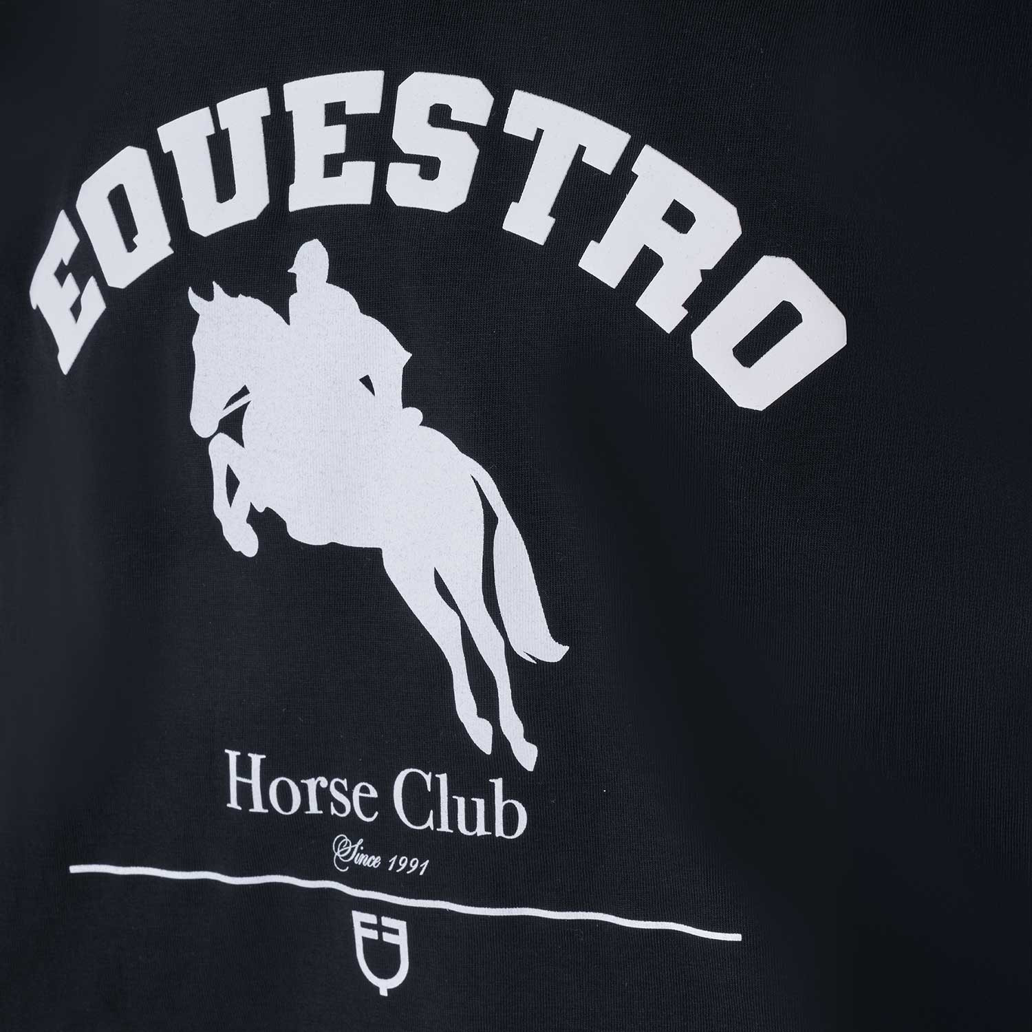 Baumwoll-T-Shirt Jumping Horse Club für Mädchen