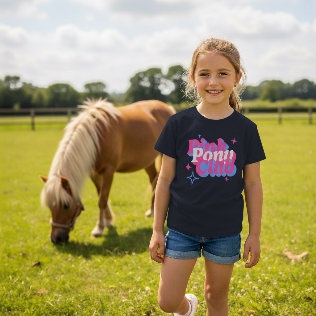 T-Shirt Kinder pink pony T-Shirt Kinder pink pony