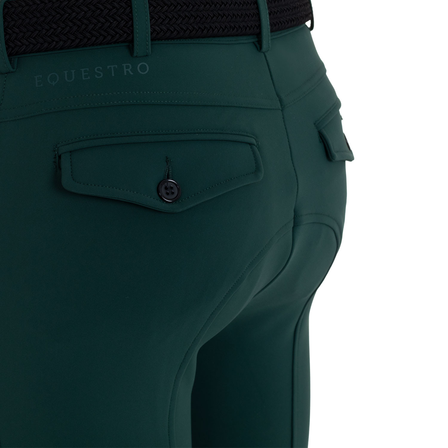 Herren-Reithose Slim Fit mit Kniebesatz