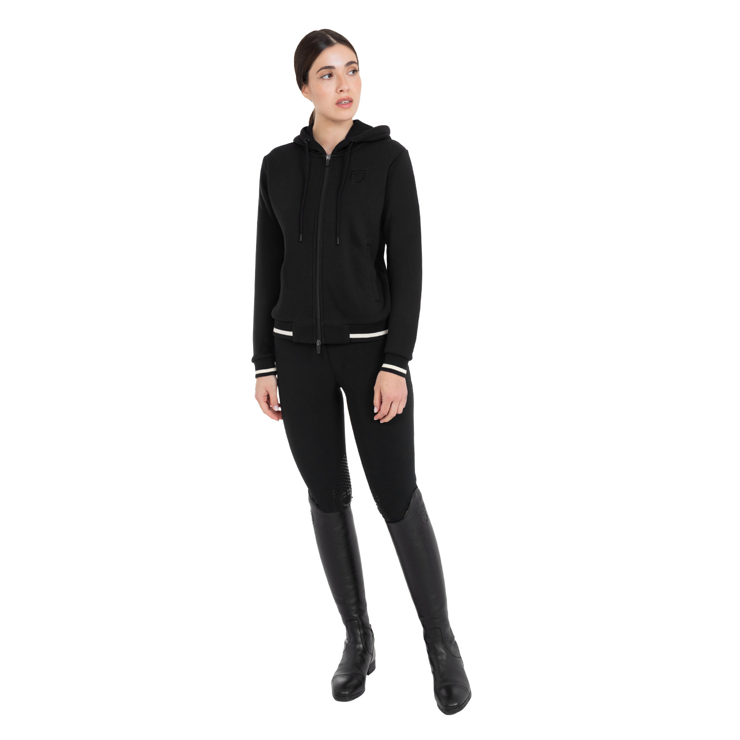 Damen-Kapuzenjacke mit Frontreißverschluss