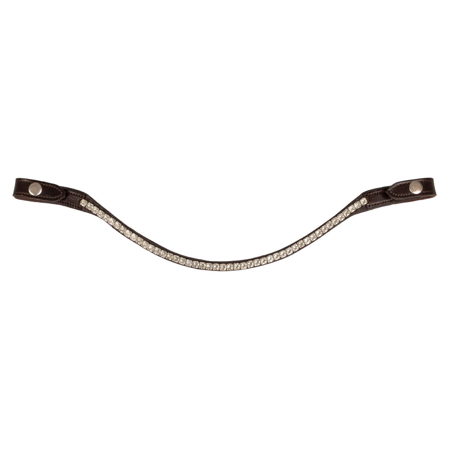 Stirnriemen Kalbsleder & runde Kristalle