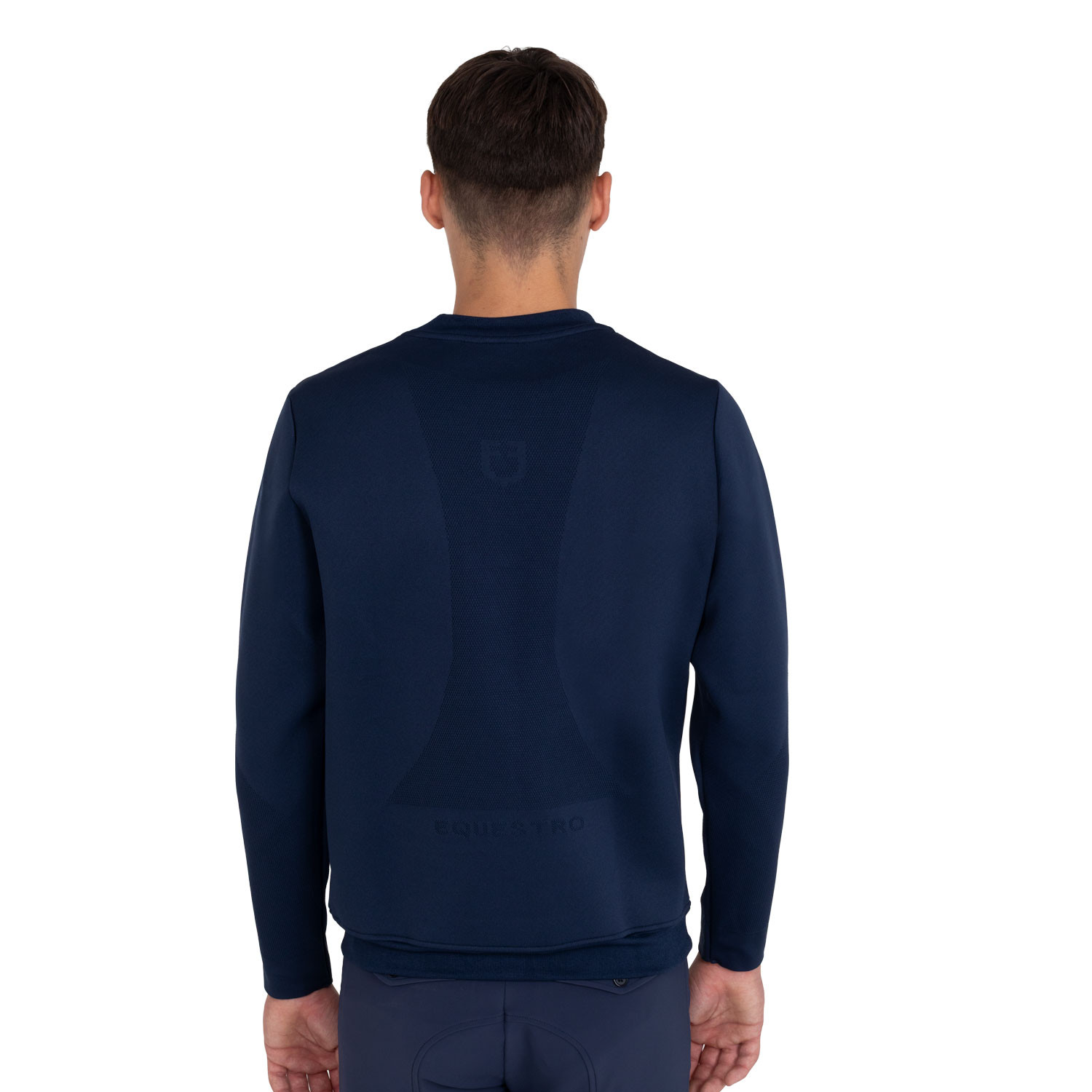 Technisches Rundhalssweatshirt für Herren mit Micro-Mesh-Einsätzen