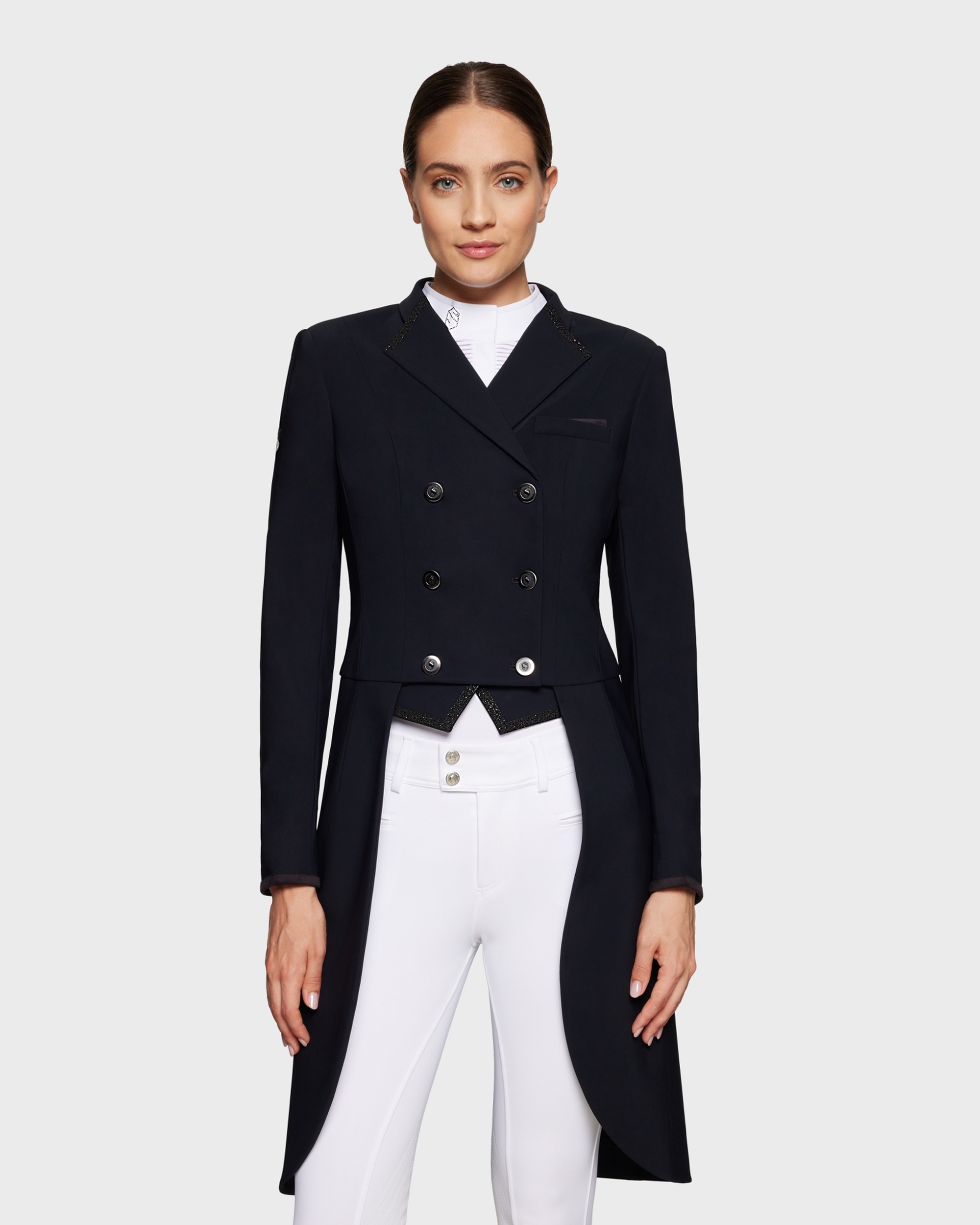 Ladies Crystal Fabric competition tailcoat