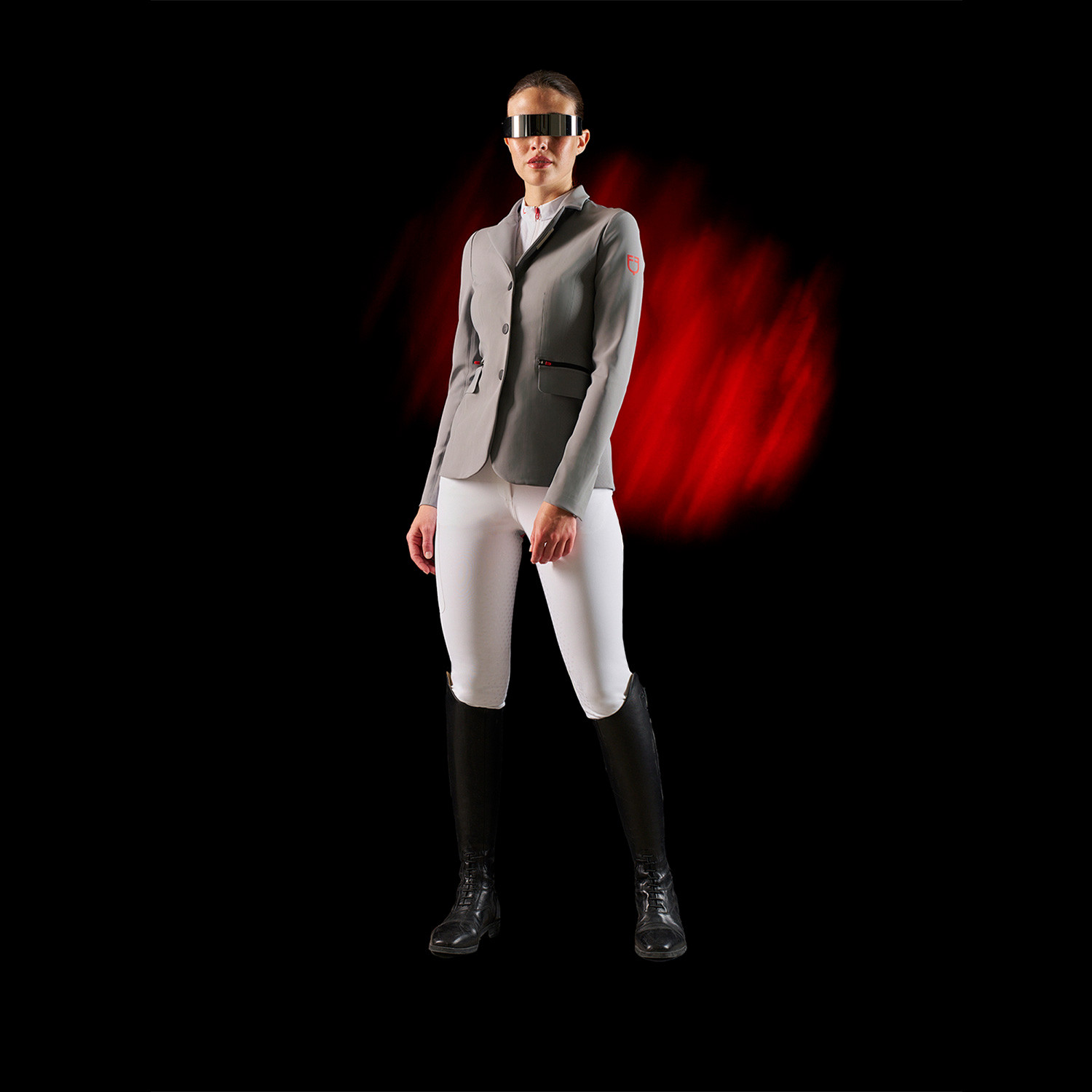 Schmale Damen-Reithose mit Vollbesatz