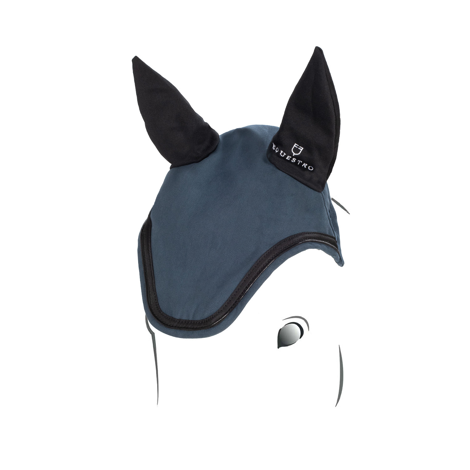 Fliegenhaube aus technischem Stretchgewebe mit Logo