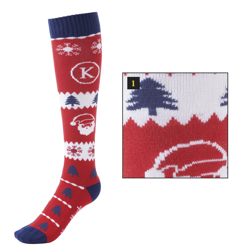 Knee socks "KavalSocks Christmas"-1P.