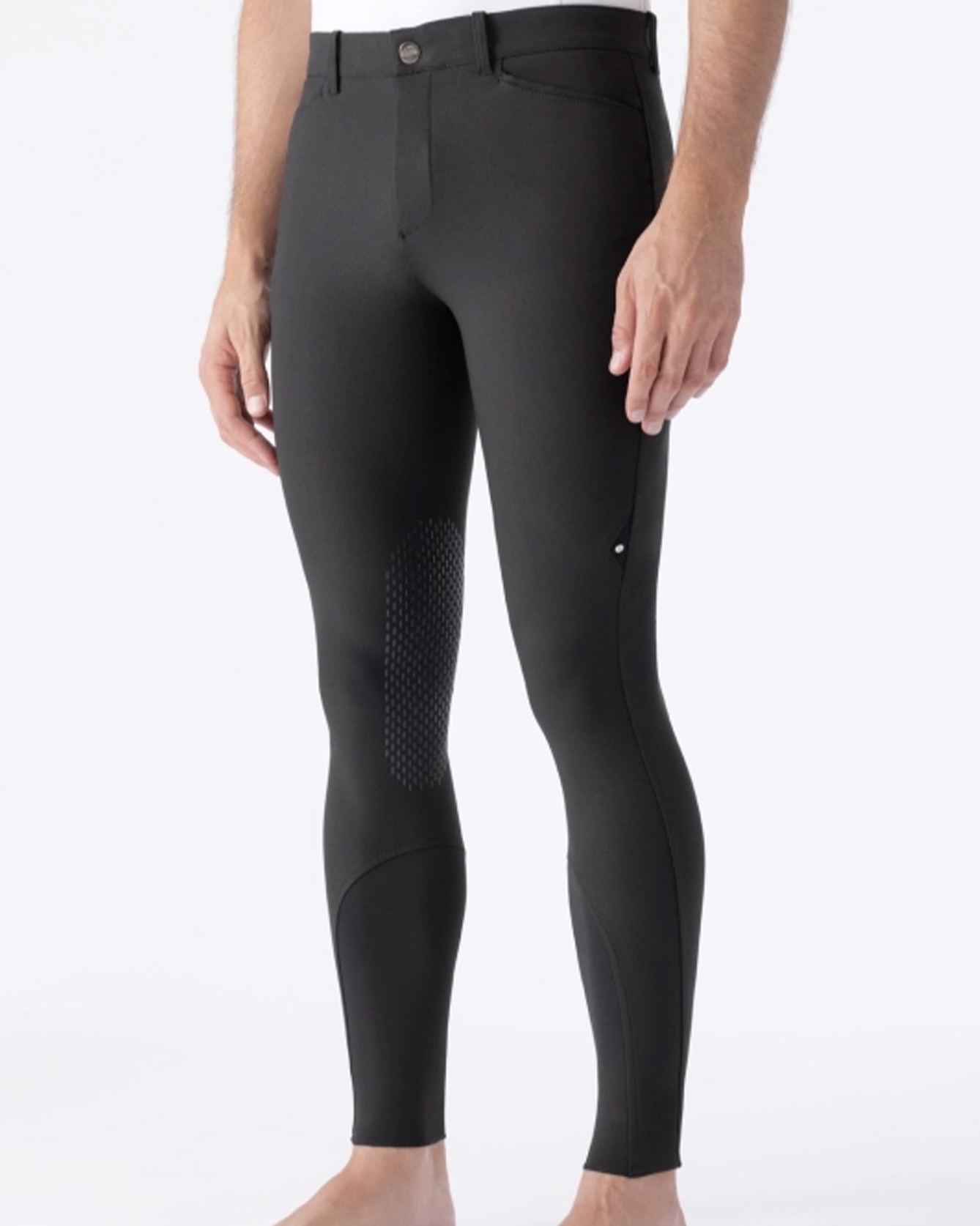 Pantalon d'équitation hommes Willow avec knee grip en noir