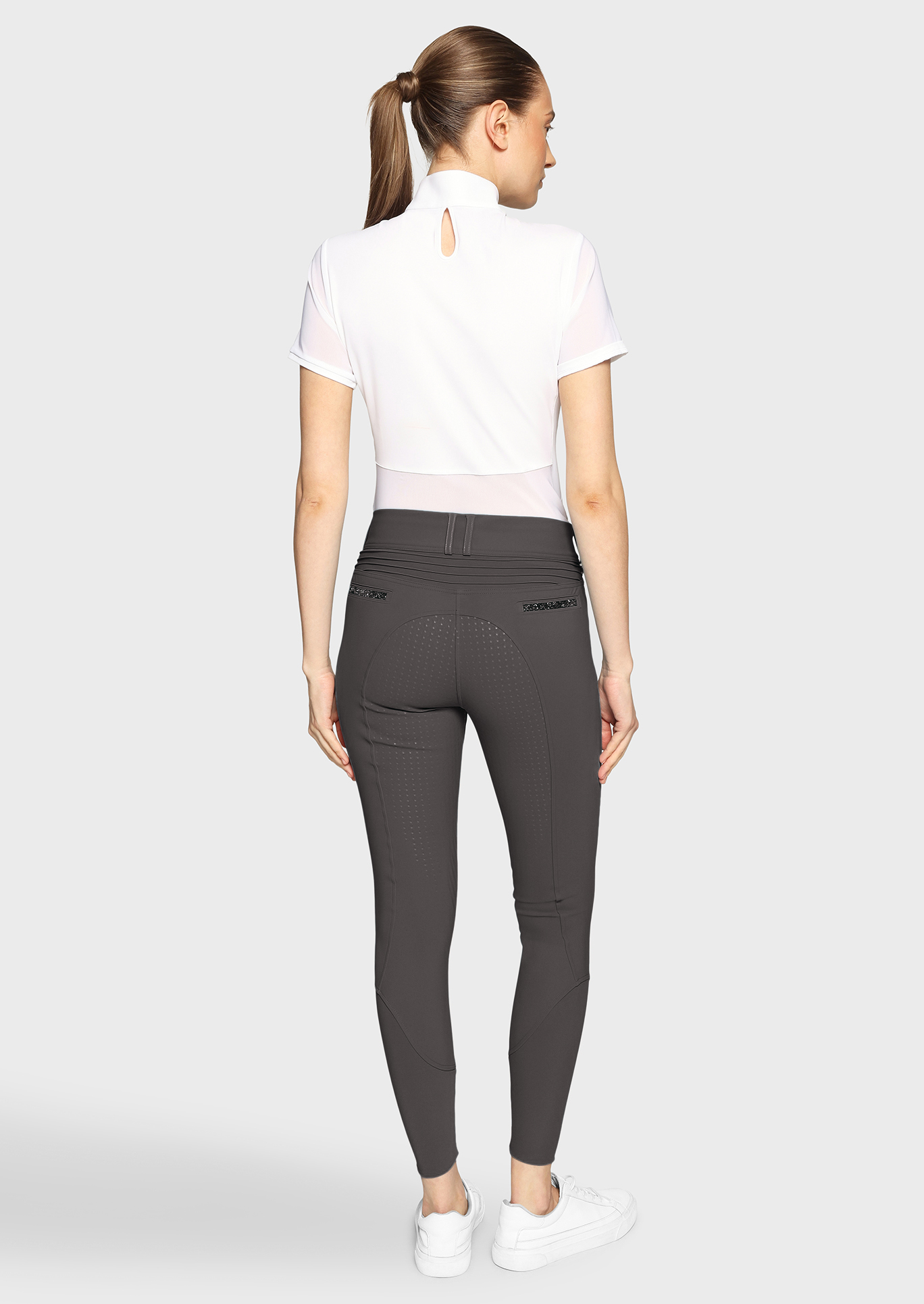 Reithose Damen Clara Premium Vollgrip in magnet