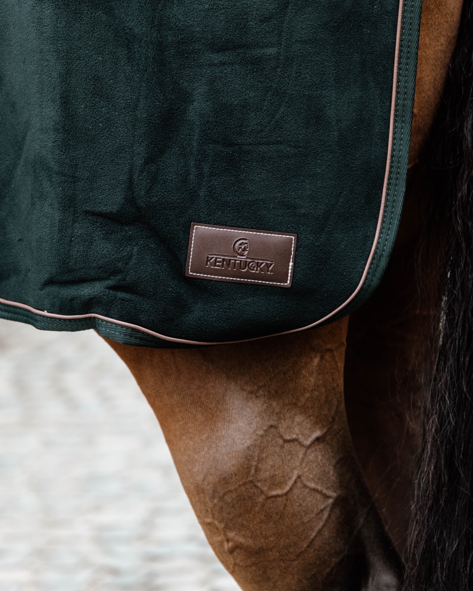 Riding rug square heavy fleece