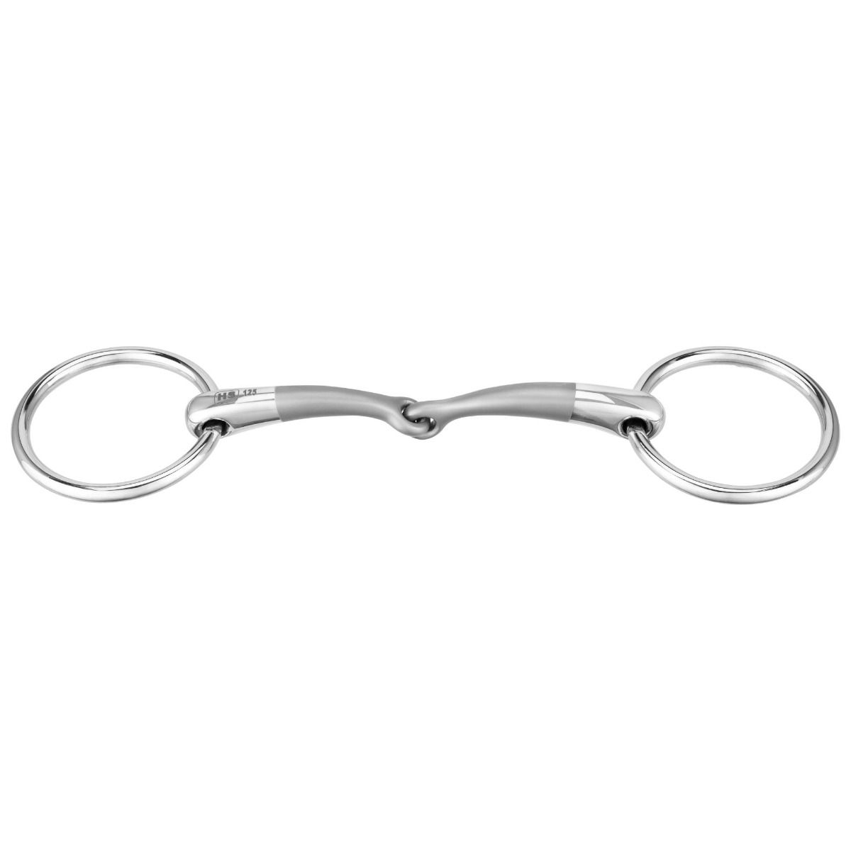 Satinox snaffle bit 12mm single broken