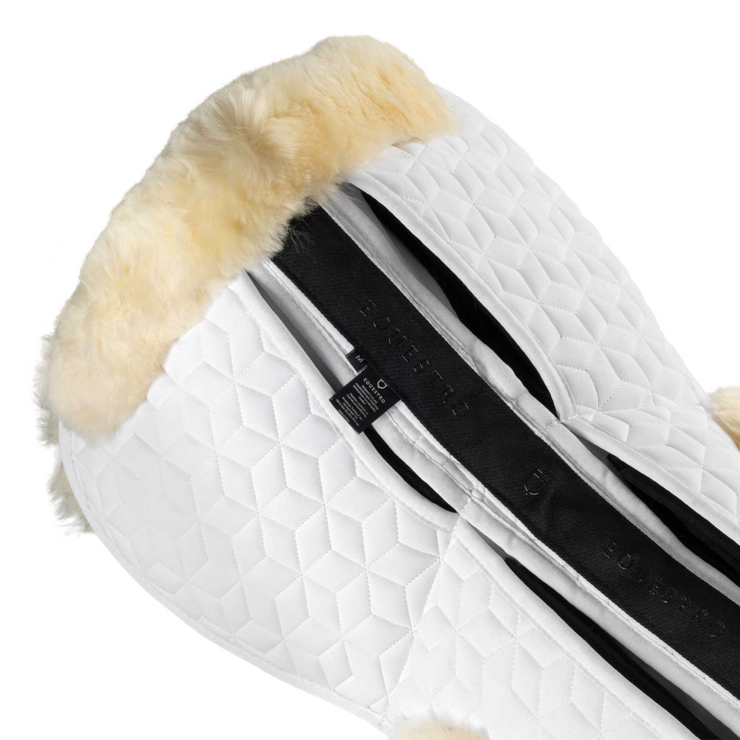 Elastan-Sattelkissen mit Taschen und Lammfellfutter