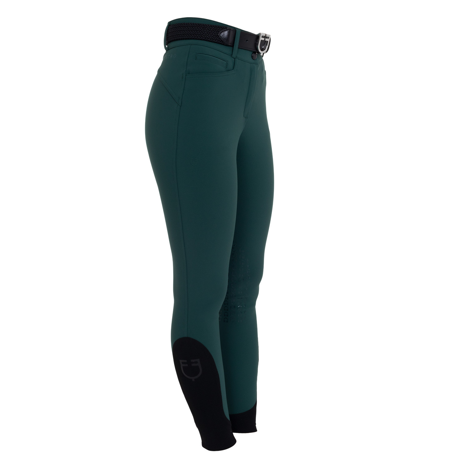 Damen-Reithose High-Waist mit Kniebesatz