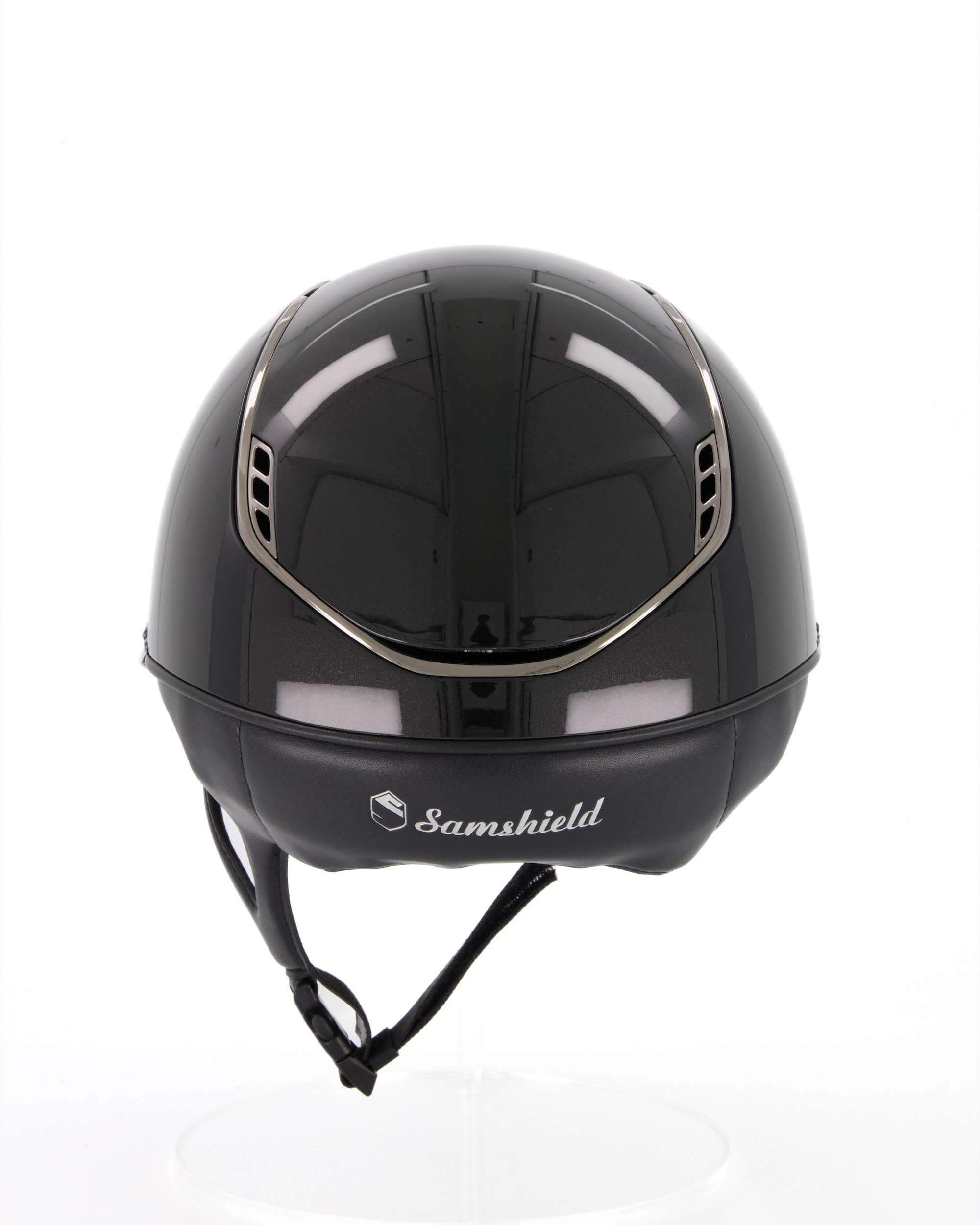 Reithelm 2.0 Miss Shield Shadowglossy Black, Top Shadowglossy Black, Frontalband Glacier Black, Trim Chrome Black, Blason Chrome Black in schwarz