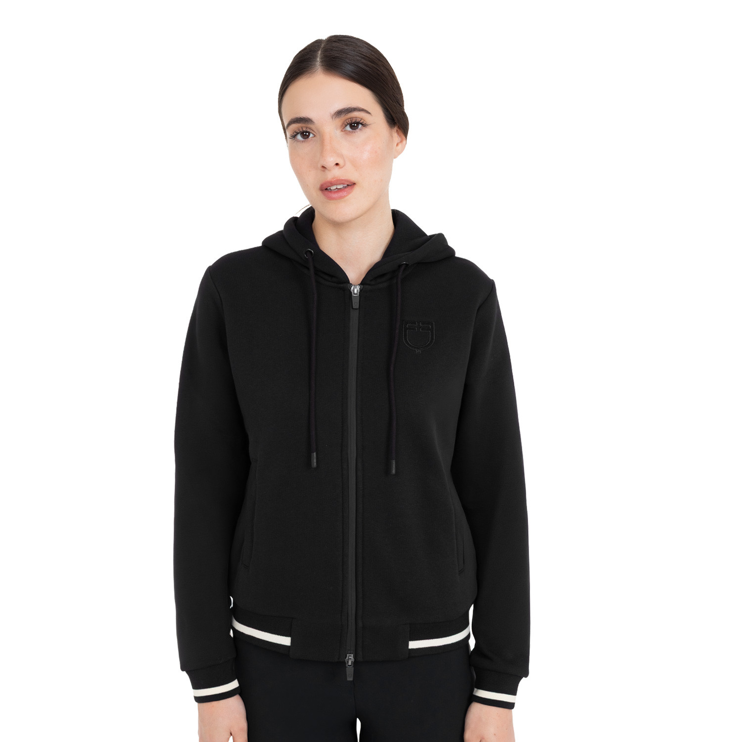 Damen-Kapuzenjacke mit Frontreißverschluss