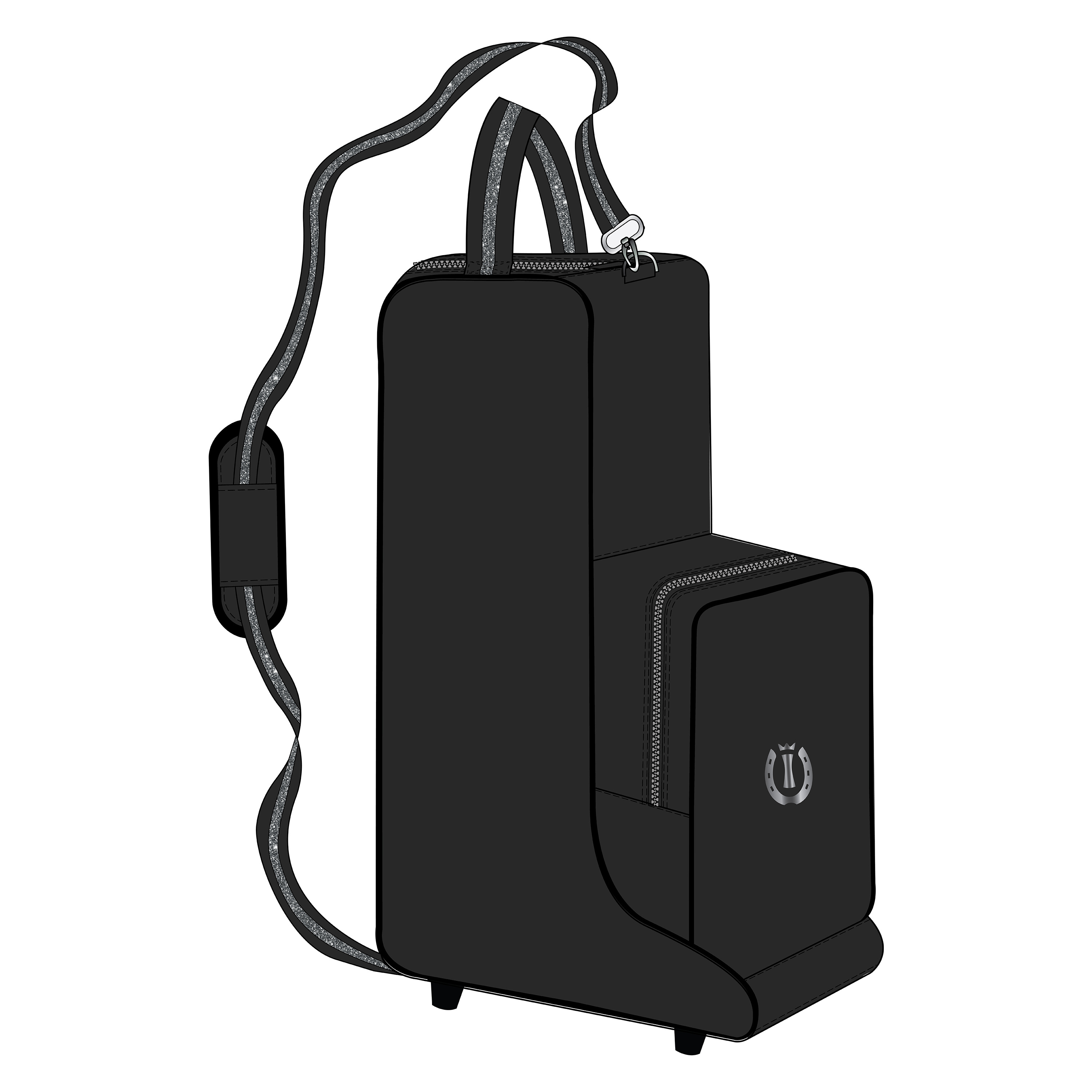 Steifel und Reithelm Tasche Basic