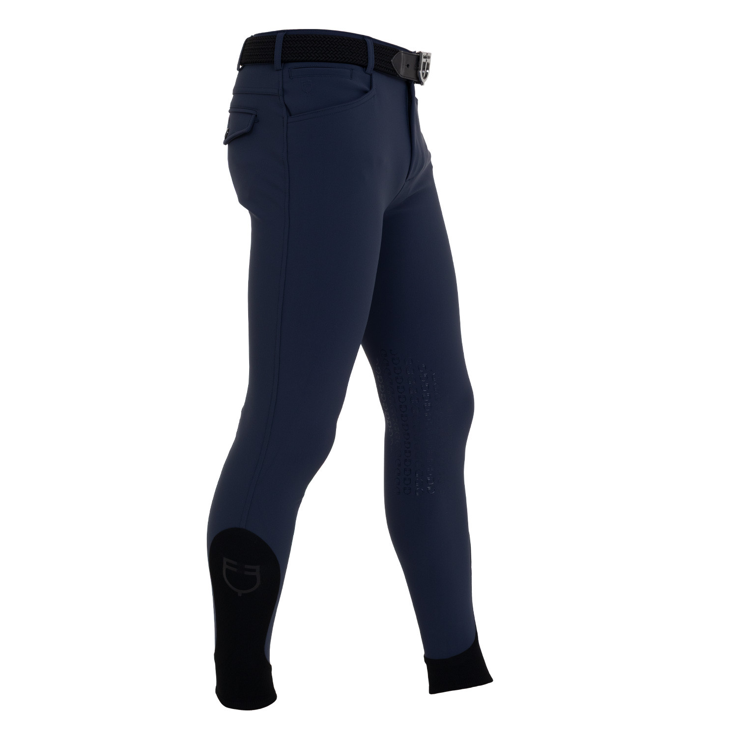 Heren rijbroek slim fit met kniegrip