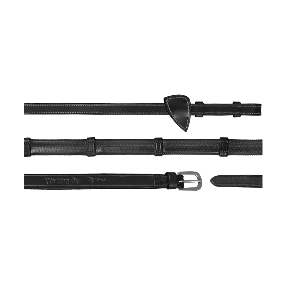 1/2" (13 mm) Gummizügel mit 7 Lederstegen