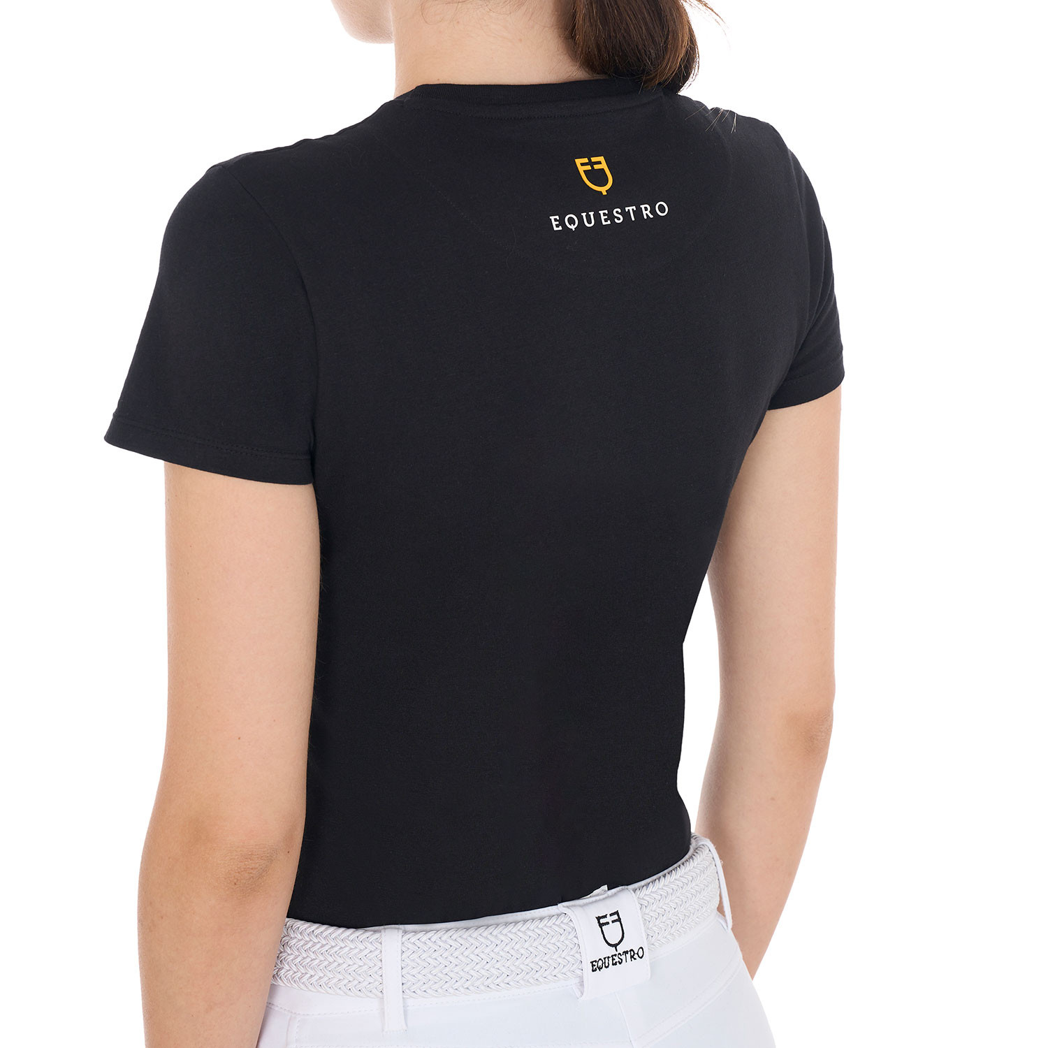 Damen-T-Shirt mit Ton-in-Ton-Logo