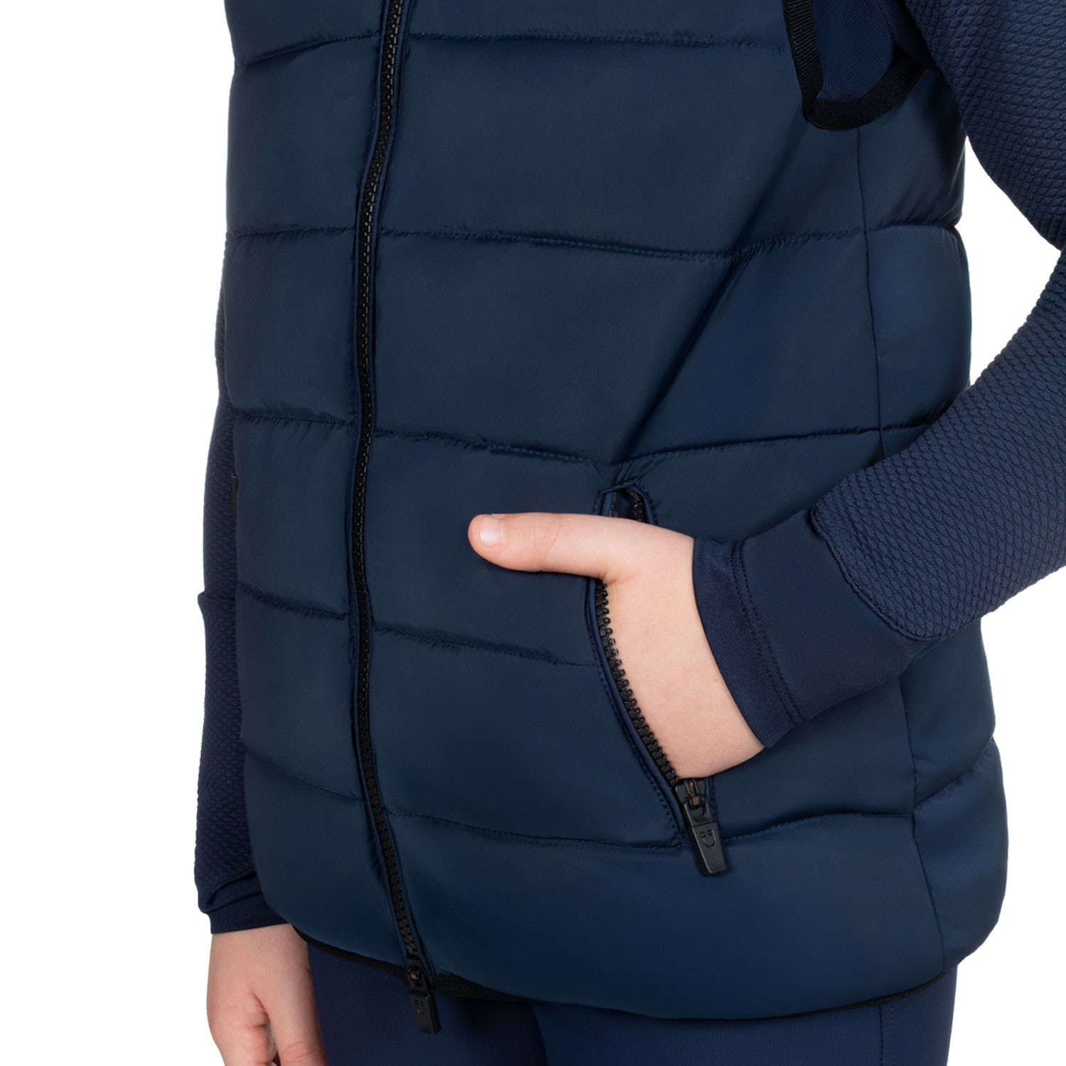 Technische Weste für Jungen mit Strickkragen