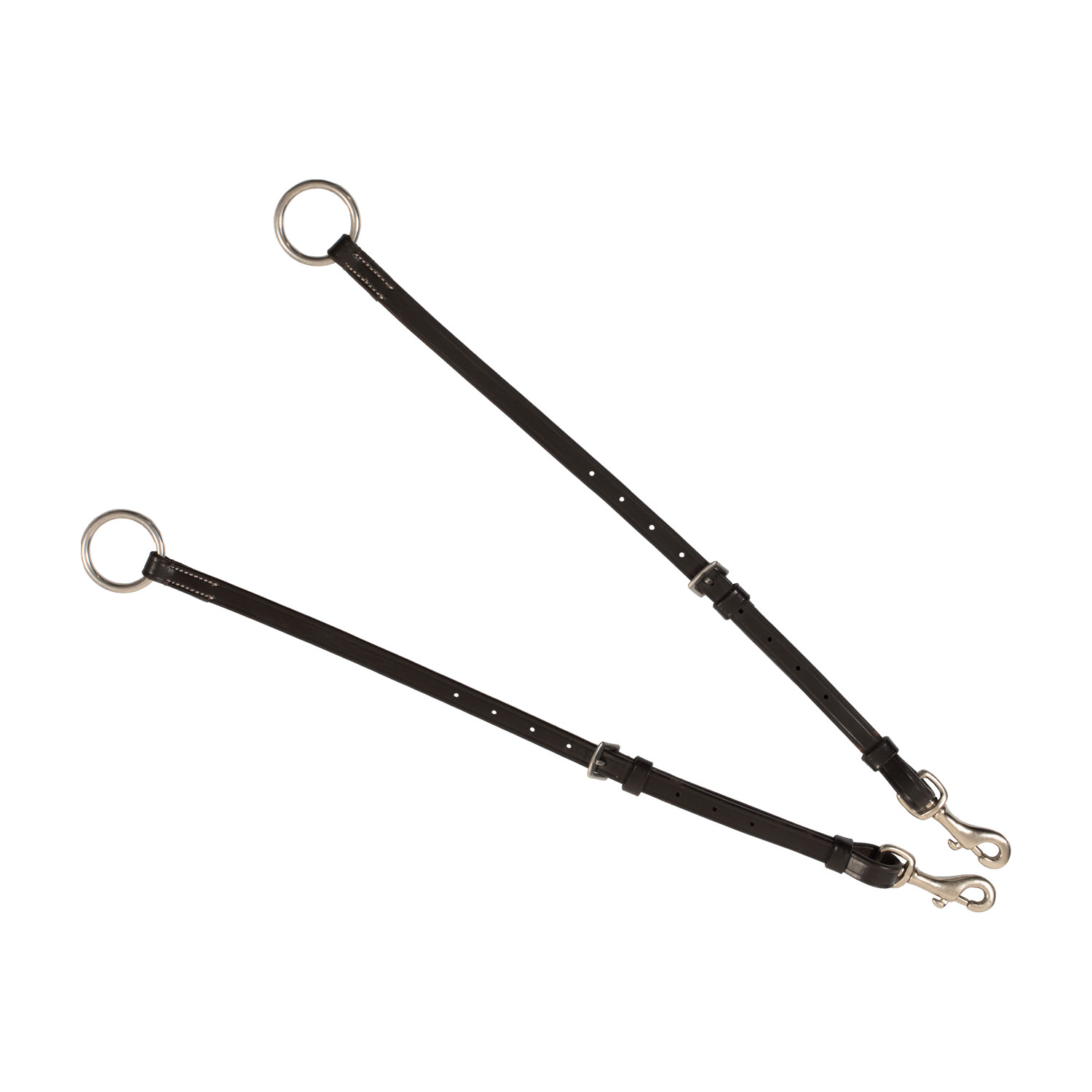 Gegerbtes Leder-Vorderzeug mit Gabel und Stickereien