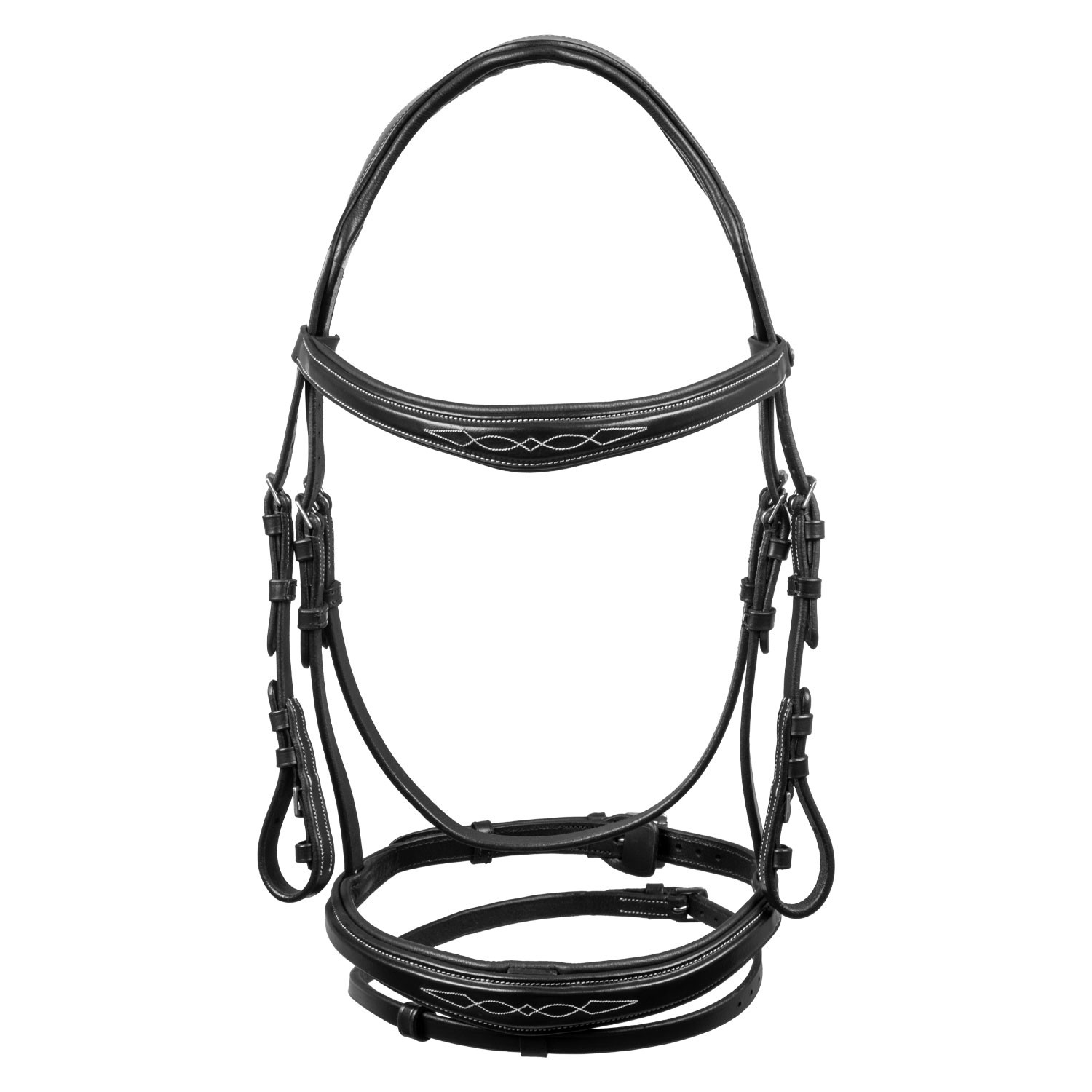Trense aus weichem, gestepptem Leder